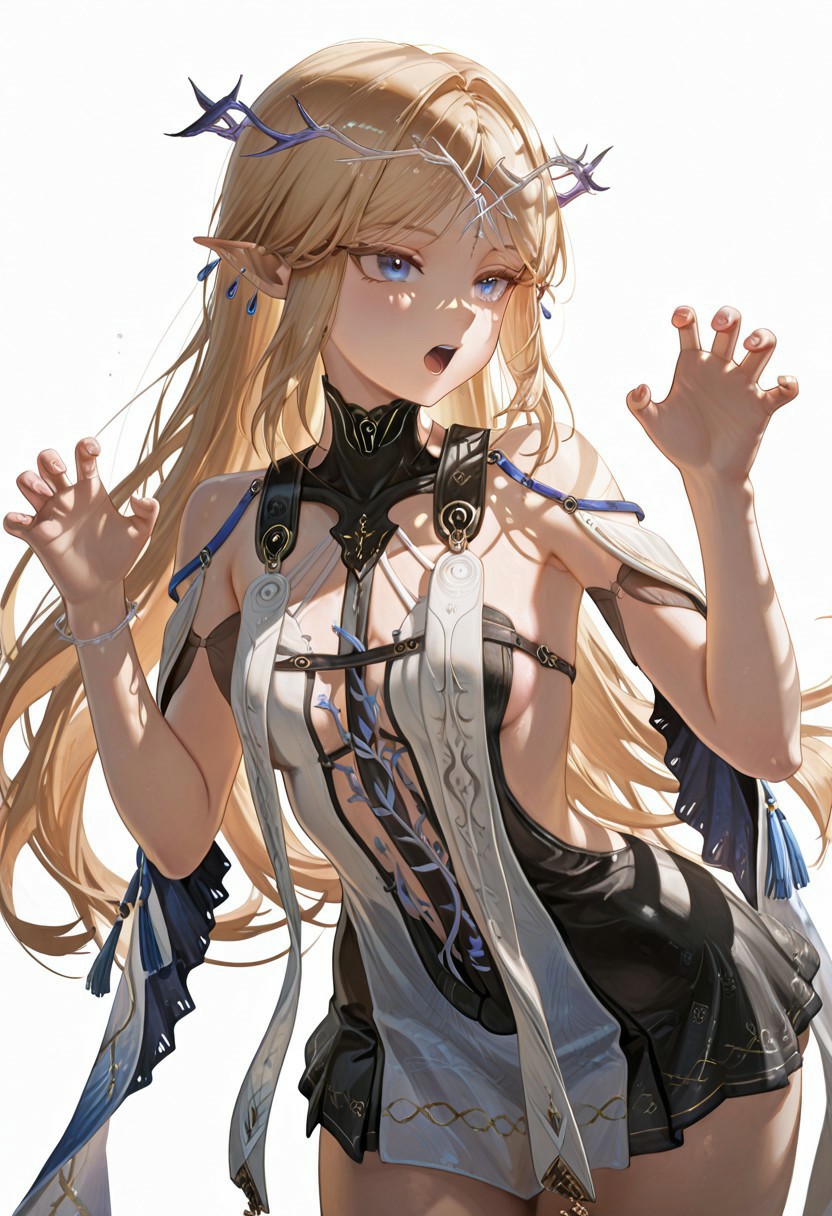 金发精灵少女的华丽奇幻穿搭