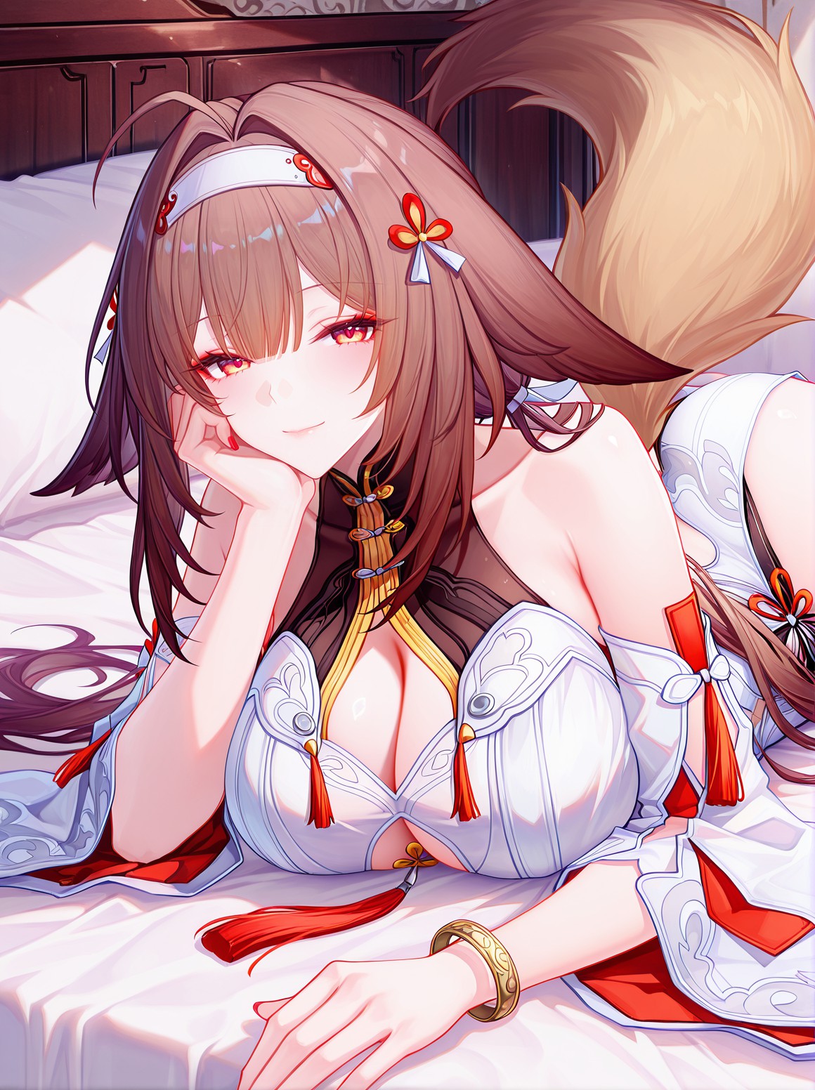 古风美少女的惬意休憩时刻