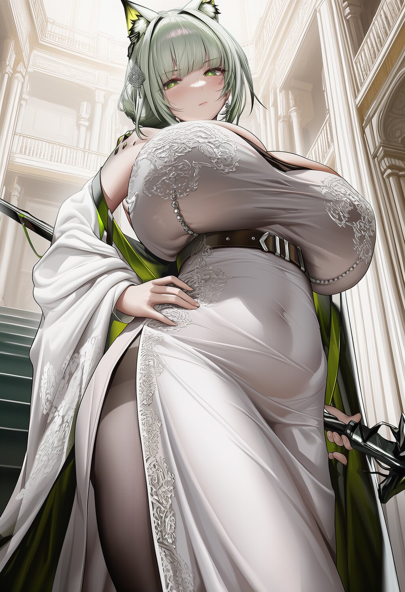 宫廷风猫耳娘的华丽礼服穿搭