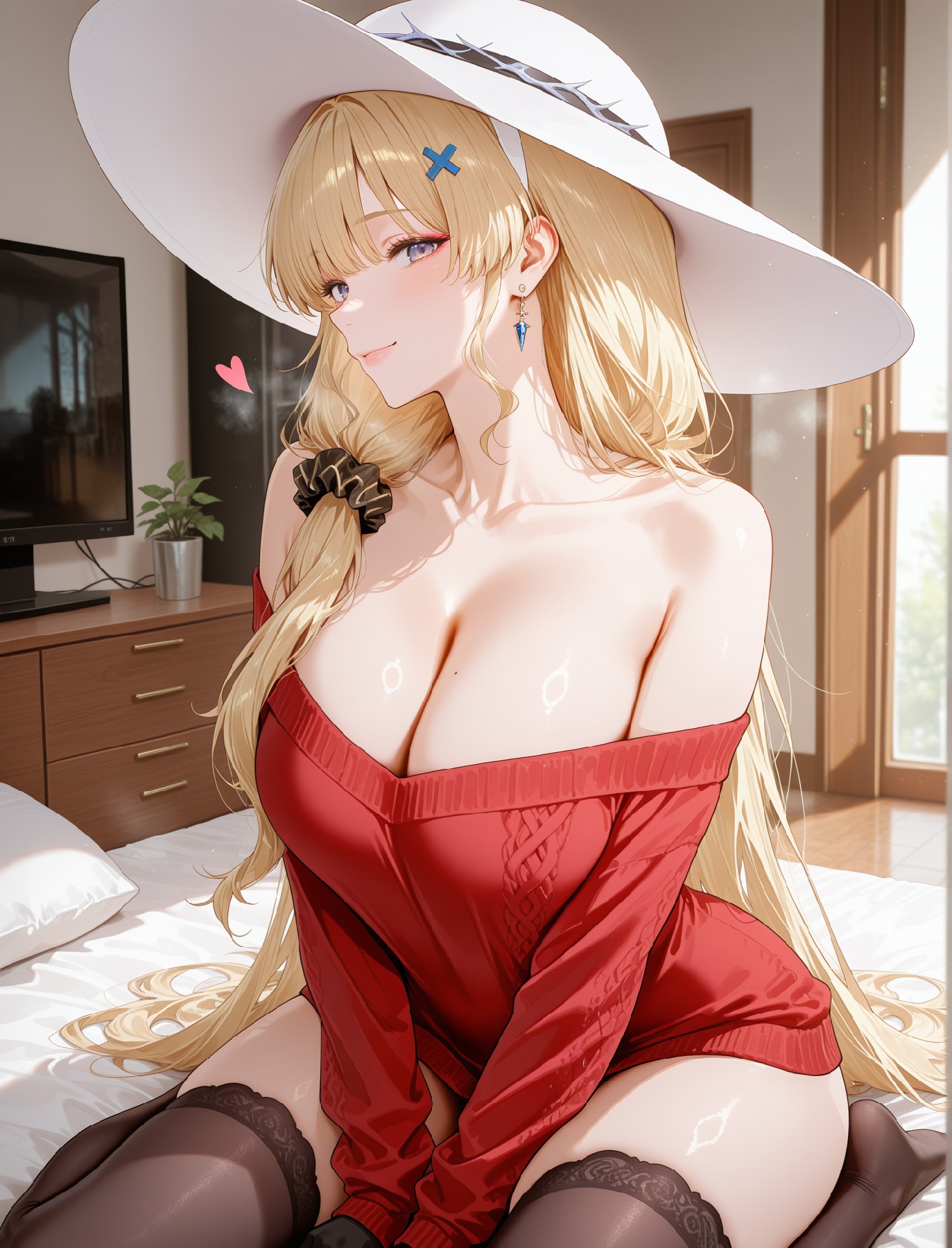 金发美少女的魅力穿搭瞬间