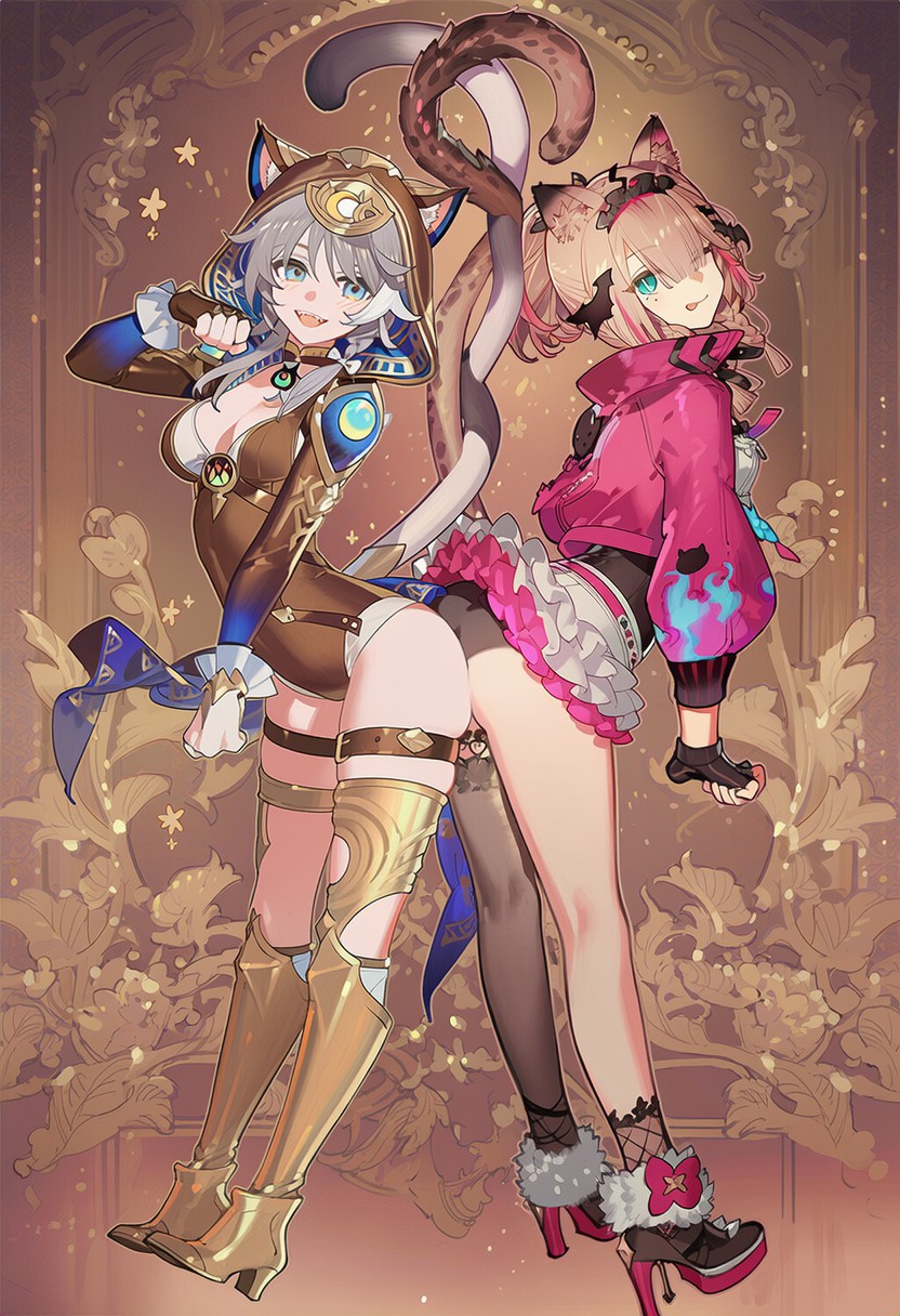 双生猫耳娘✨华丽二次元穿搭暴击