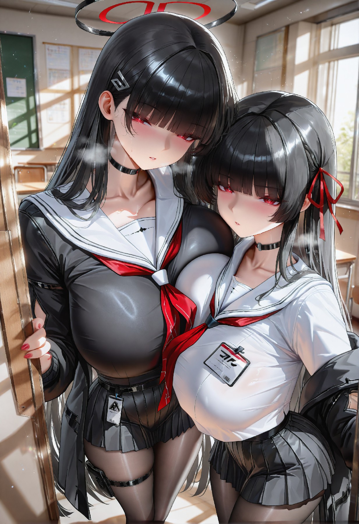 双美少女暗黑水手服校园二次元