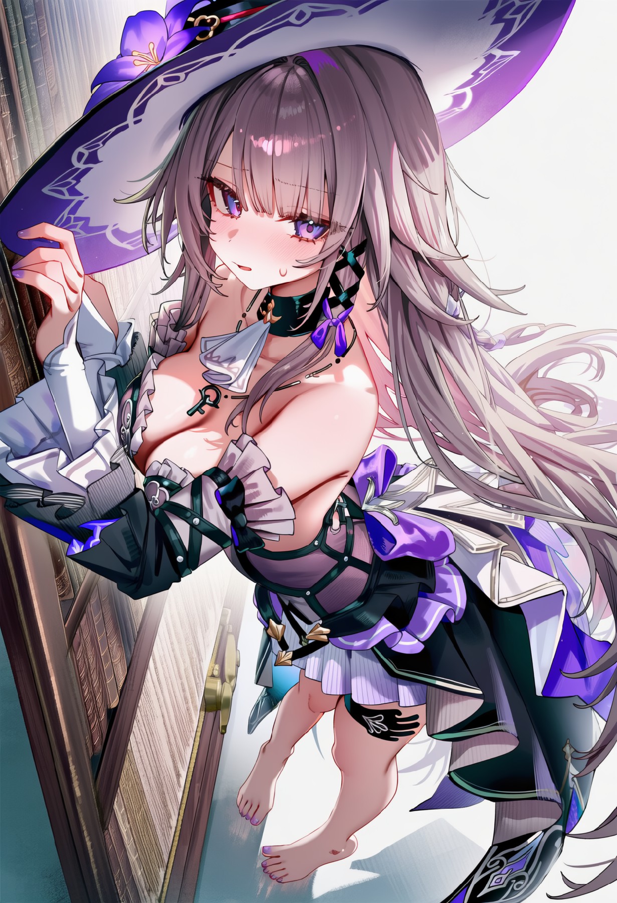 神秘优雅的二次元美少女形象