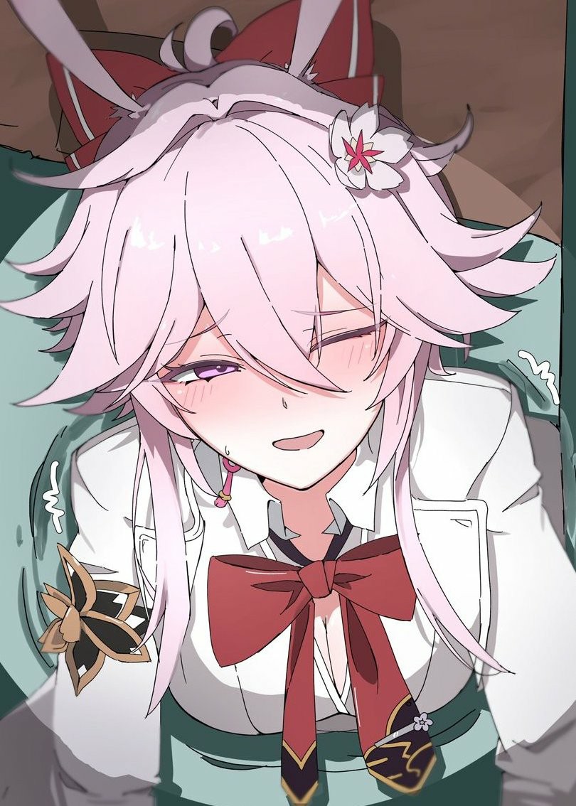 甜美动漫少女的惬意瞬间