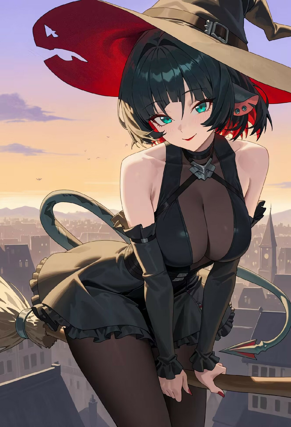 暗黑系魔女✨城市上空的奇幻邂逅