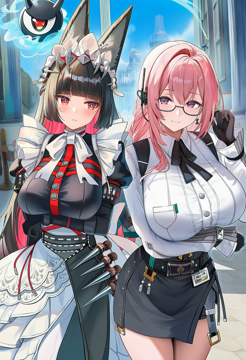 二次元双美：奇幻世界的精致角色组合