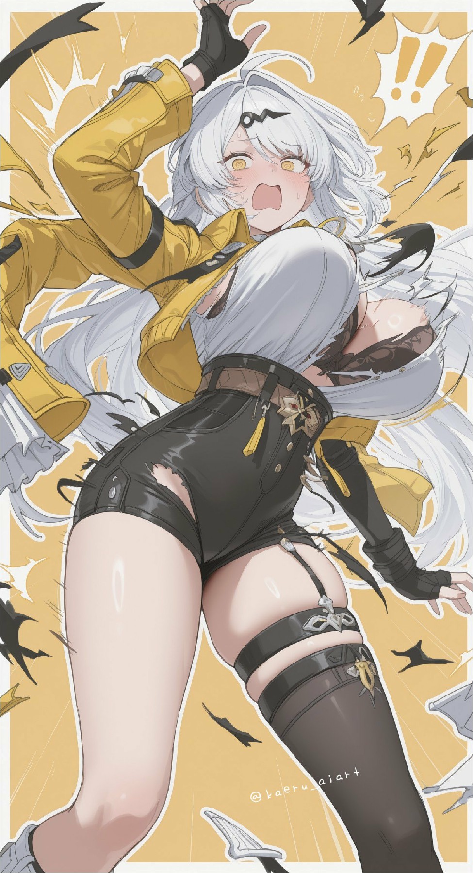 白发黄瞳飒姐｜超绝身材动态张力拉满