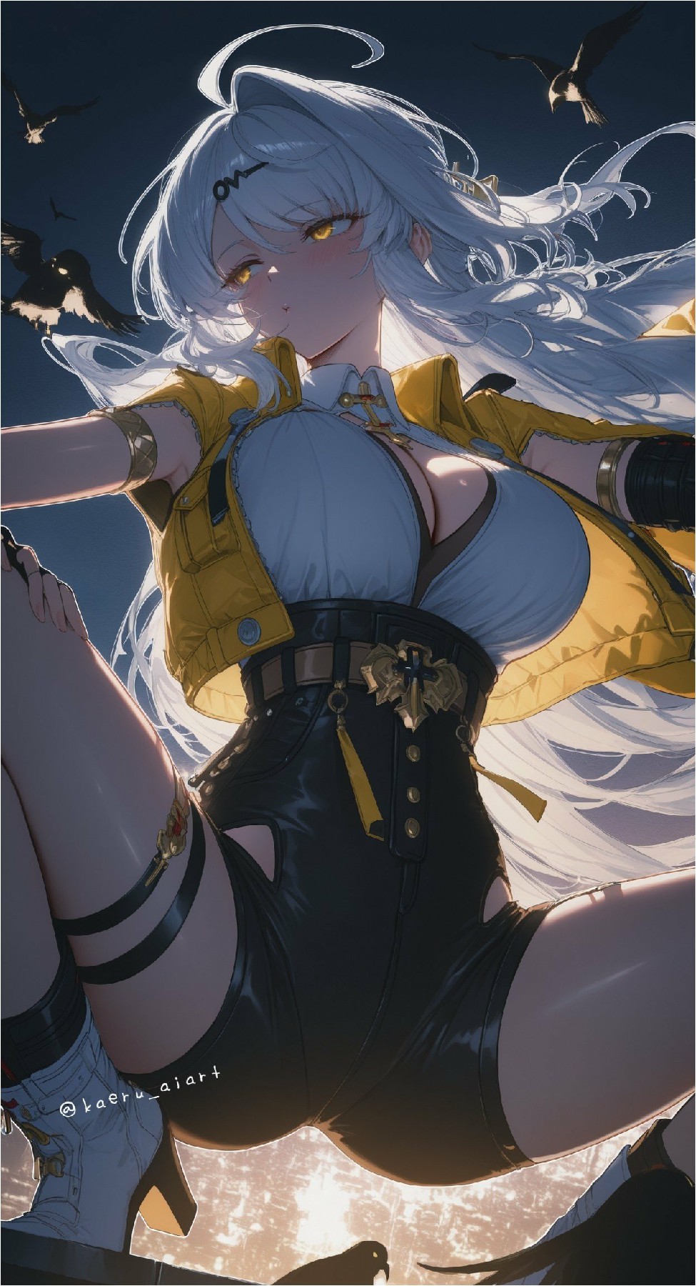 炫酷白发少女，魅力无限来袭