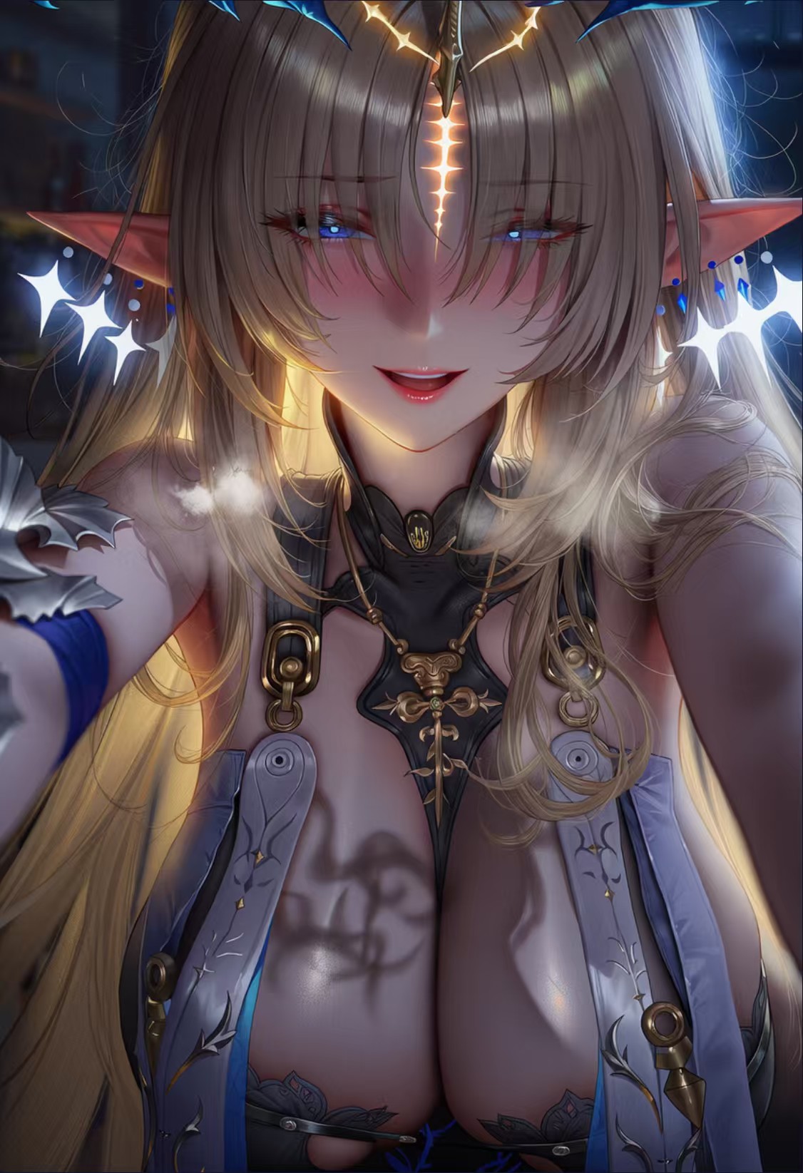 梦幻精灵少女,华丽服饰与灵动眼眸太吸睛