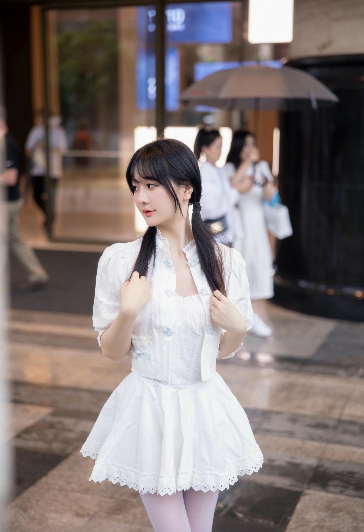 纯白少女风穿搭 夏日清新暴击