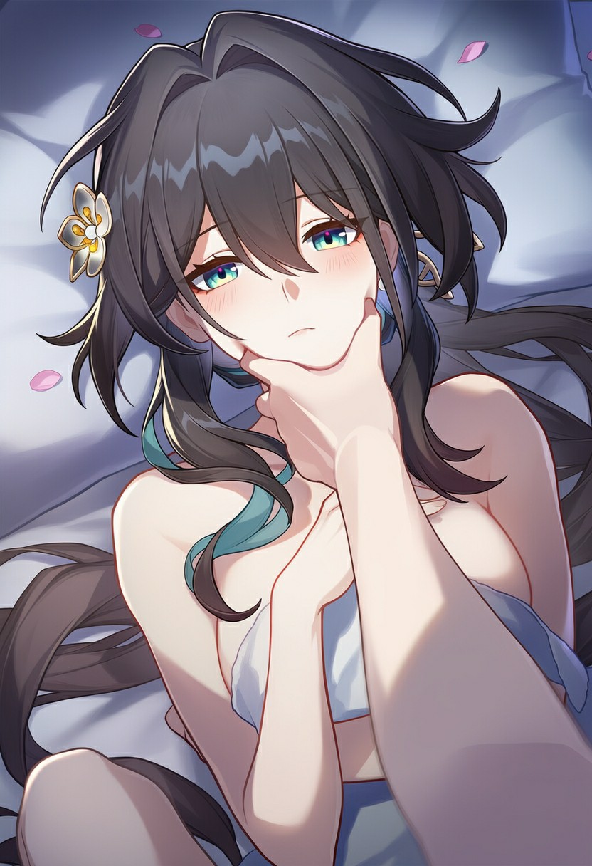 黑长直美人的慵懒氛围感瞬间