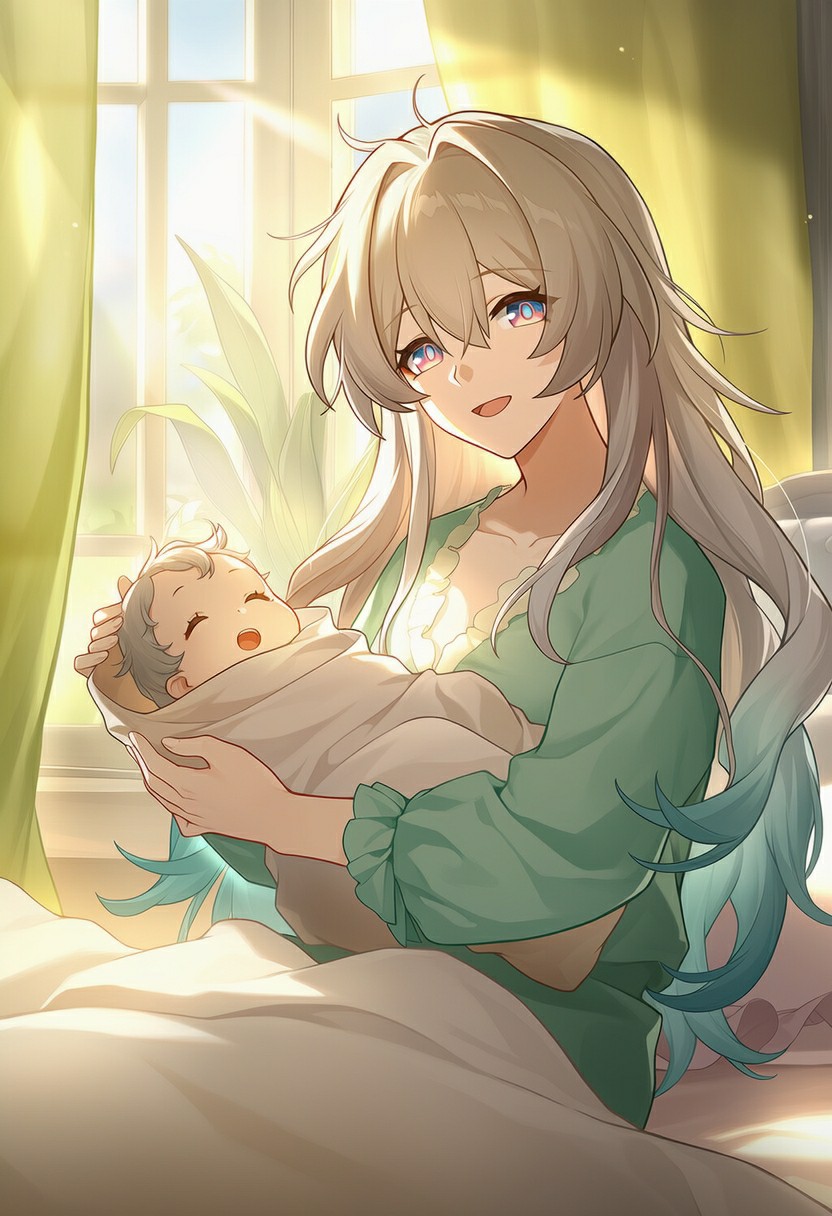 阳光满屋的温柔时刻，母爱治愈时光