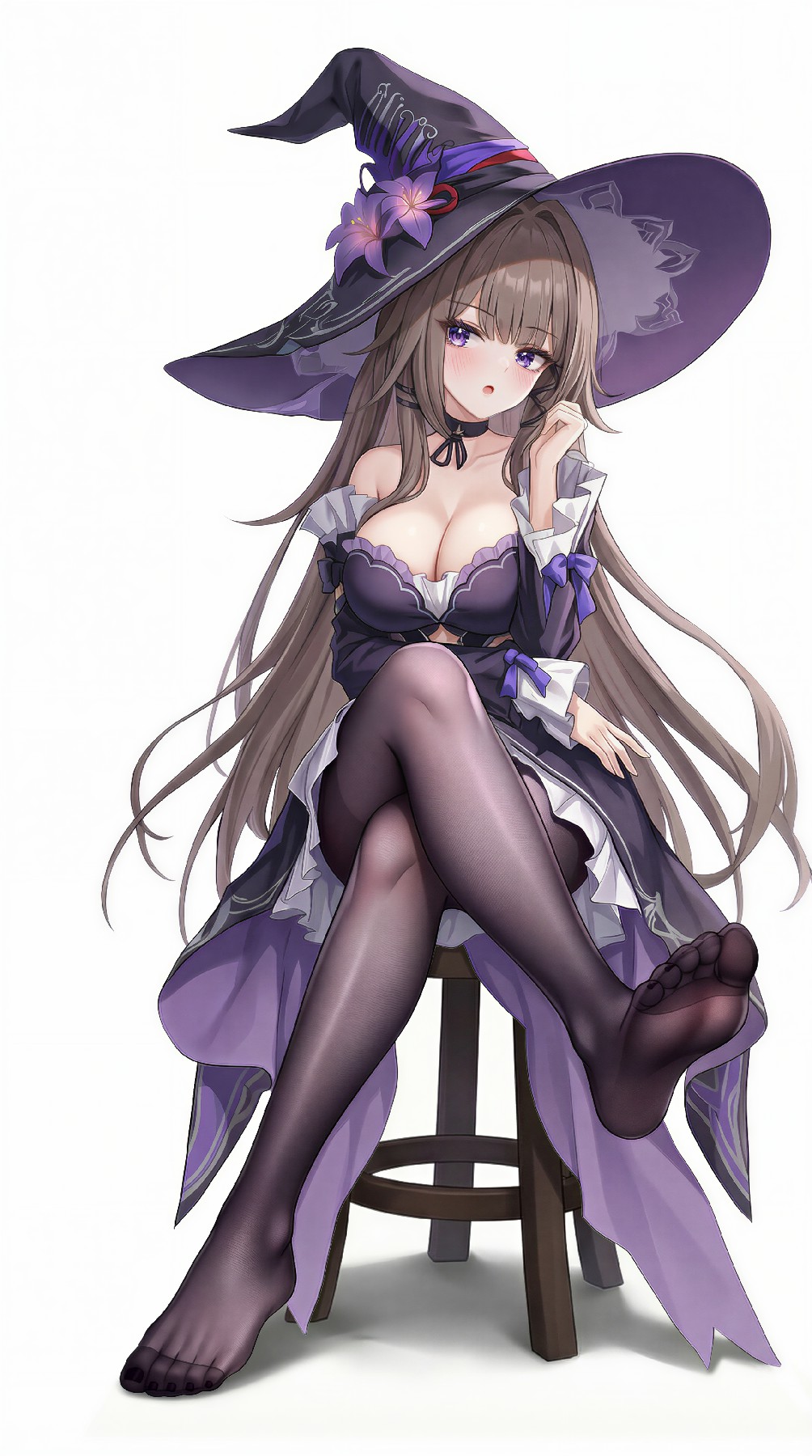 紫色女巫风动漫少女,温柔又神秘的存在