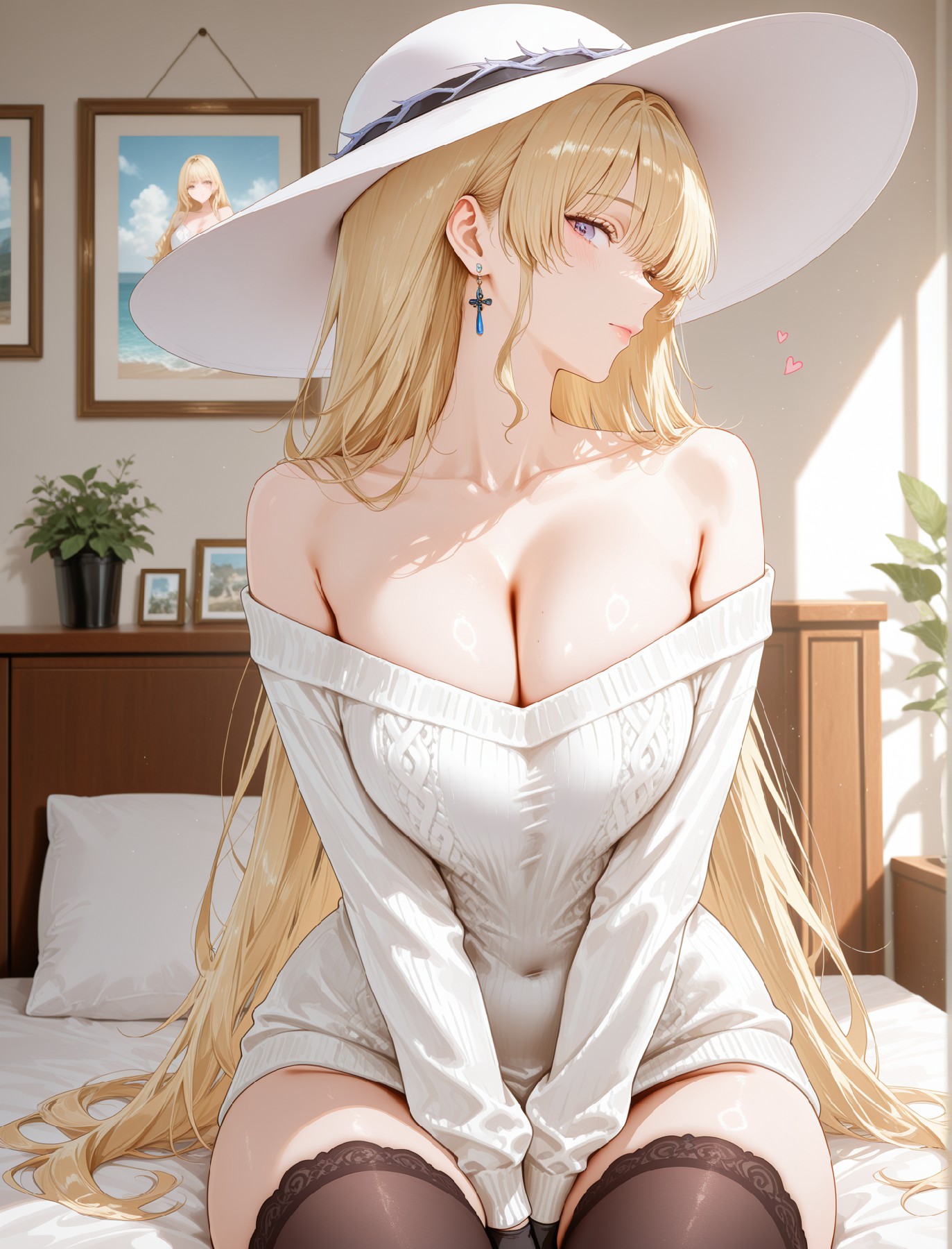 绝美金发女郎的魅力穿搭瞬间