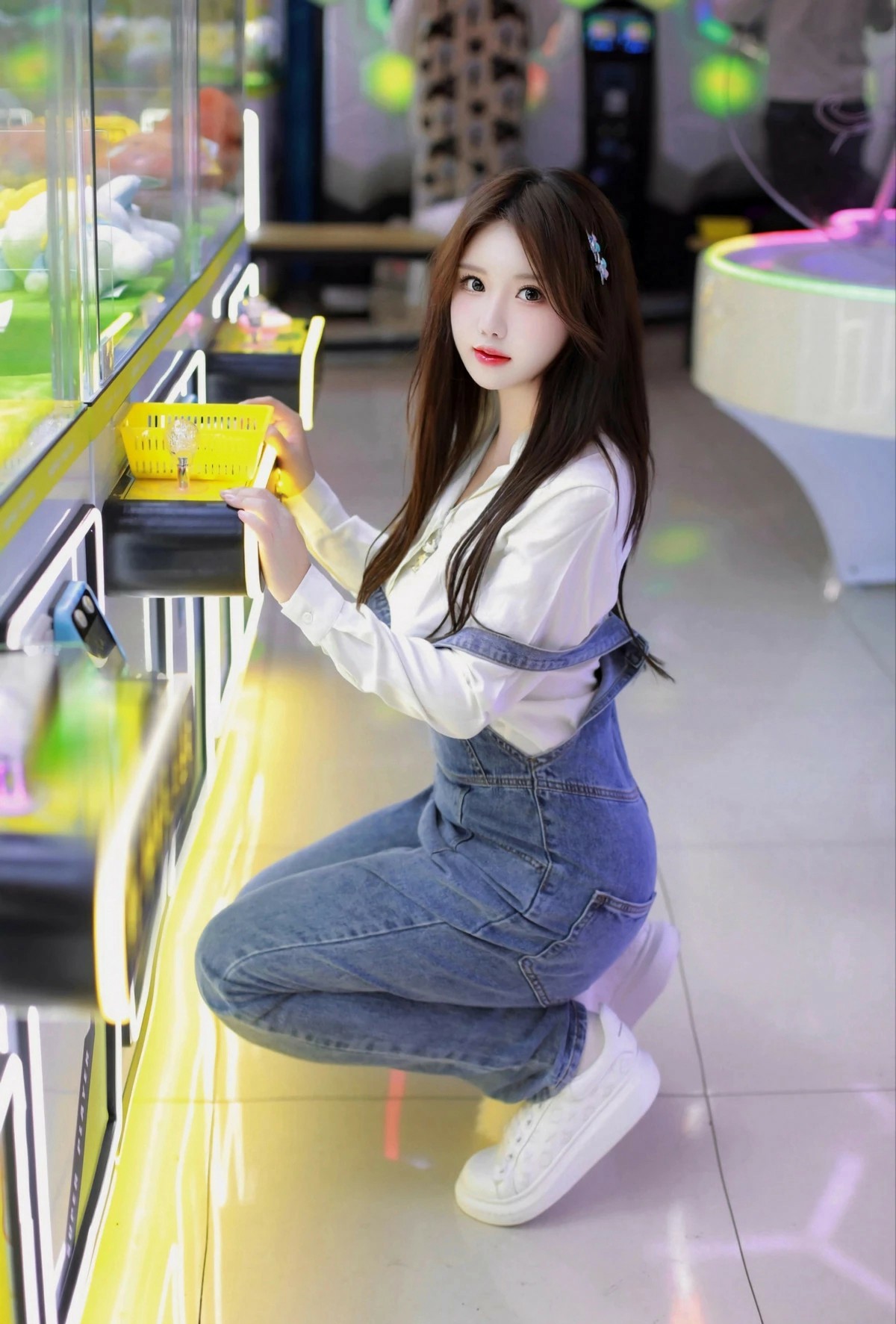 [电玩城甜系休闲穿搭,随手拍都很有氛围感