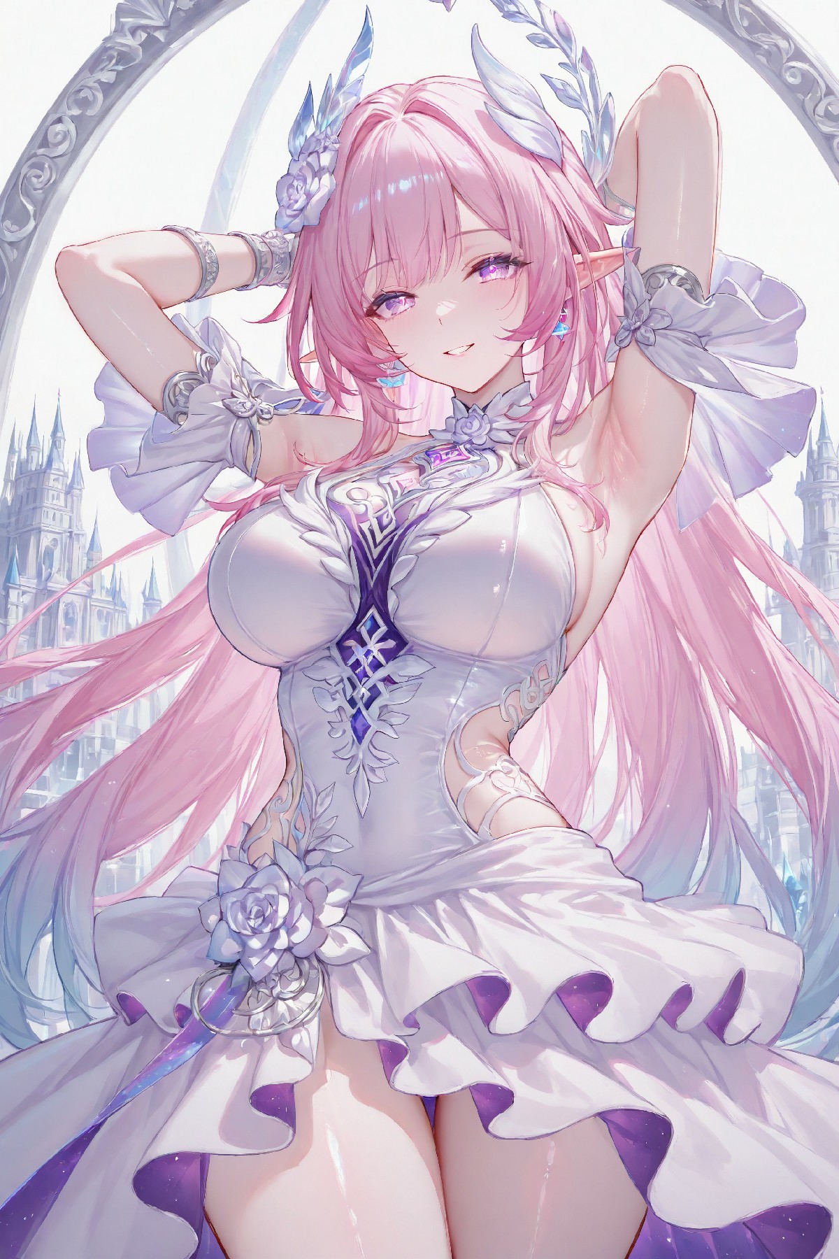 粉发精灵少女的梦幻城堡浪漫奇遇记