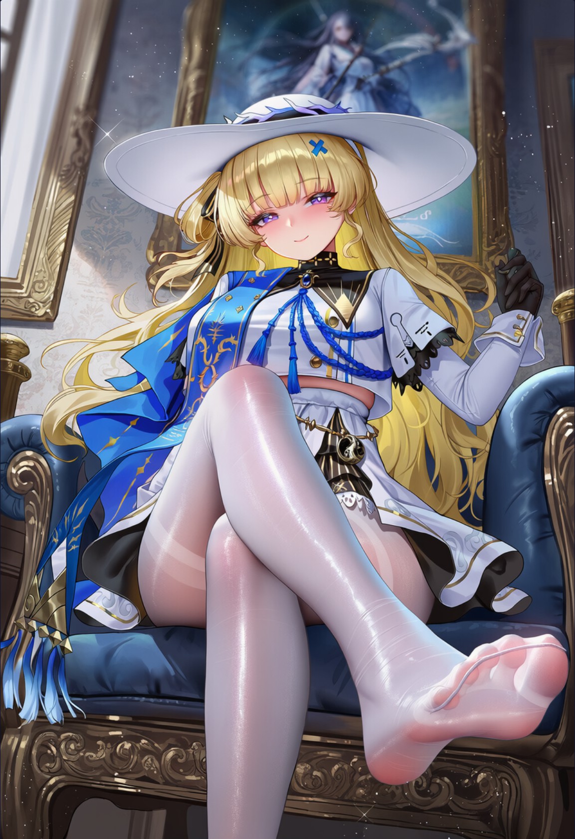 金发二次元少女的华丽宫廷风写真