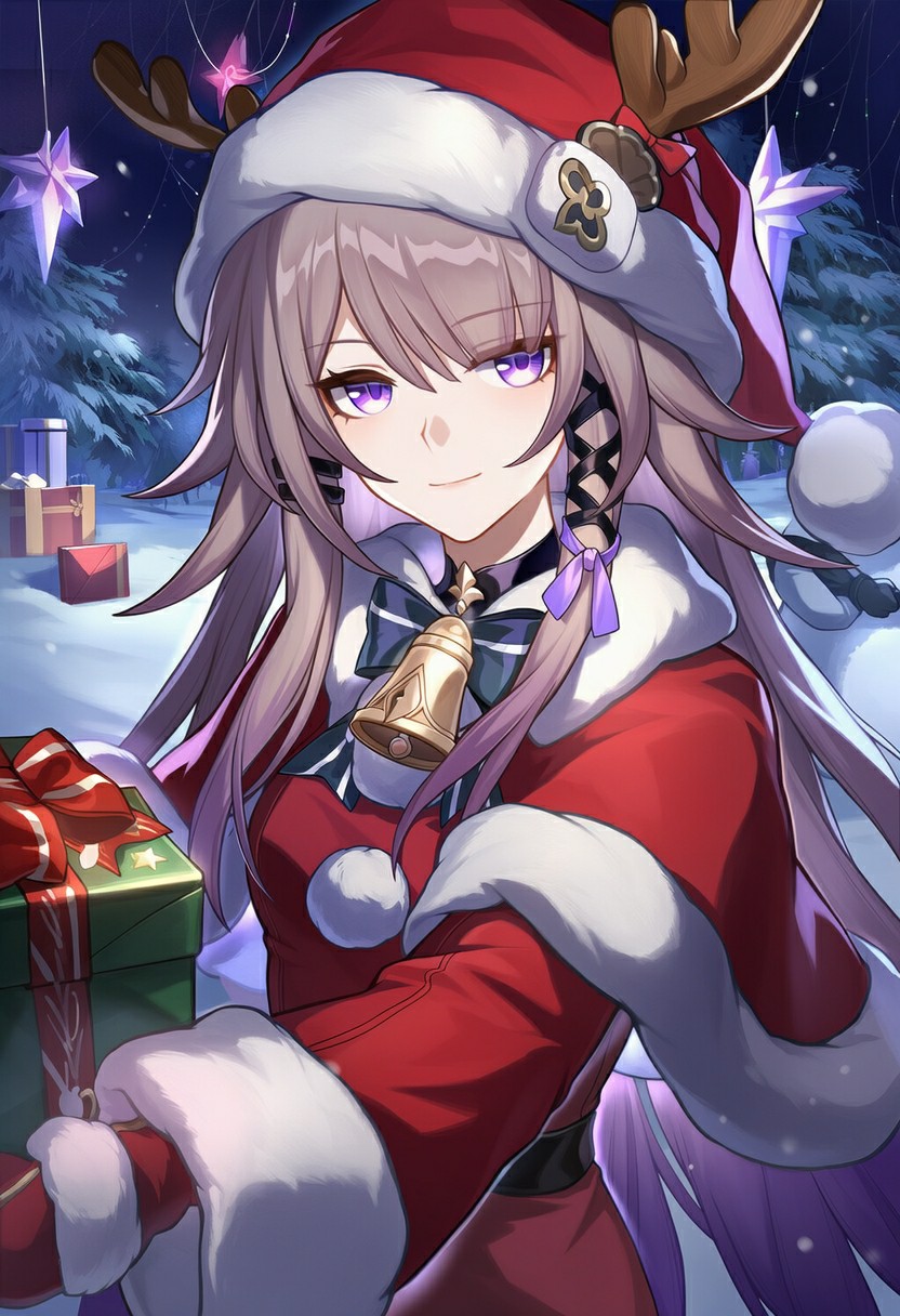 圣诞刻晴送惊喜！冬日雪景氛围感拉满