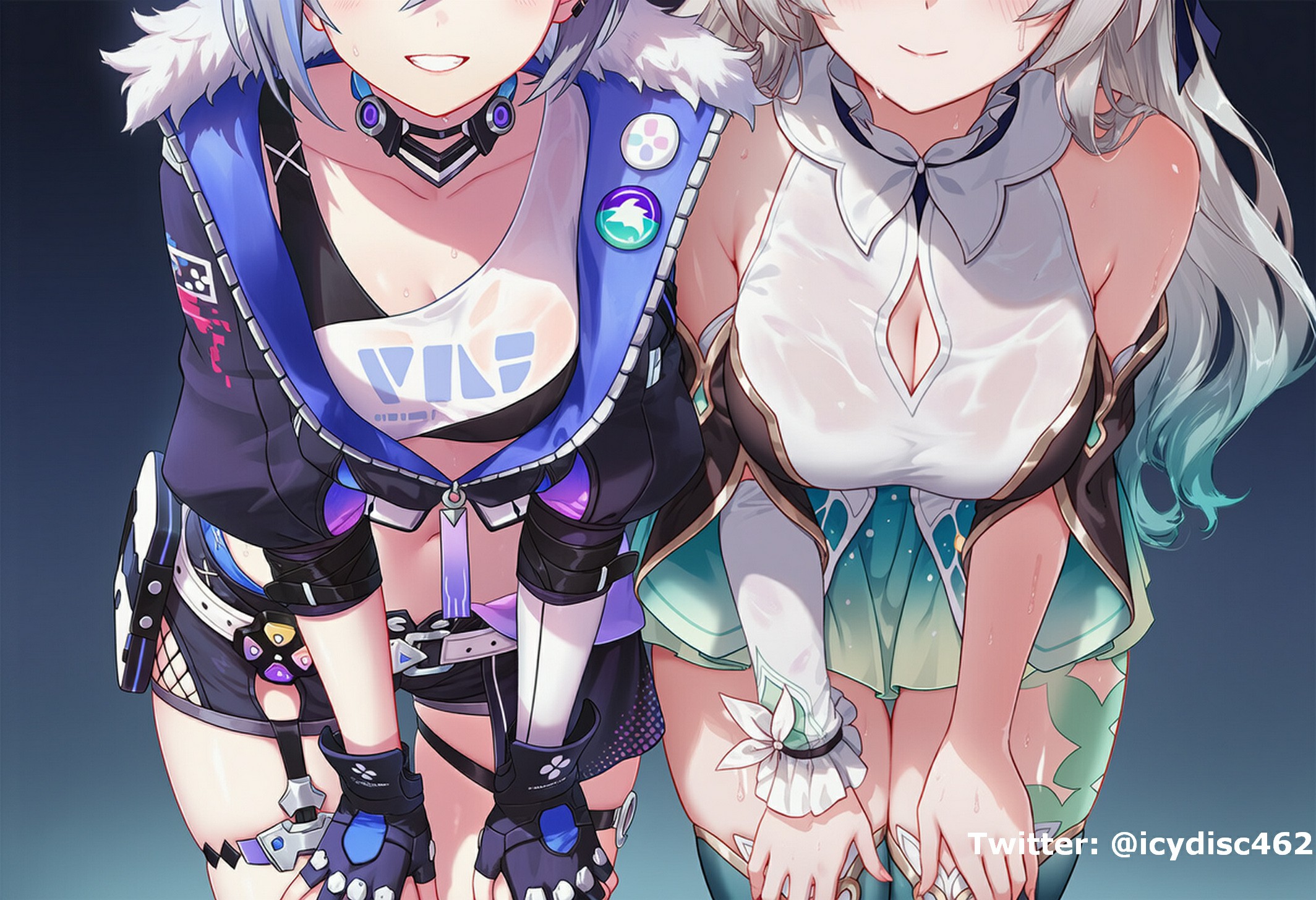 双姝同框！科技风与清新系少女的魅力碰撞