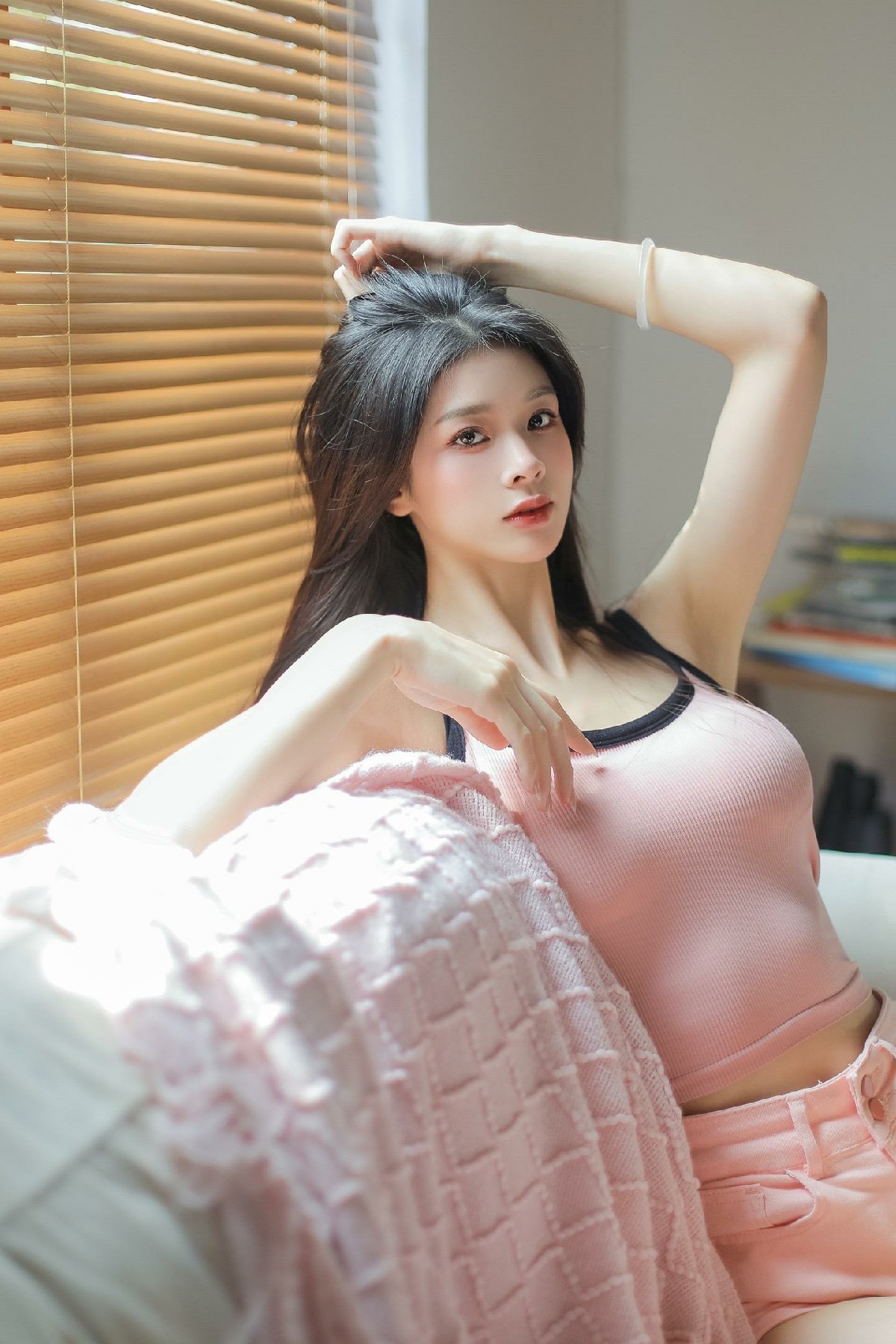 粉色系少女居家氛围感穿搭分享