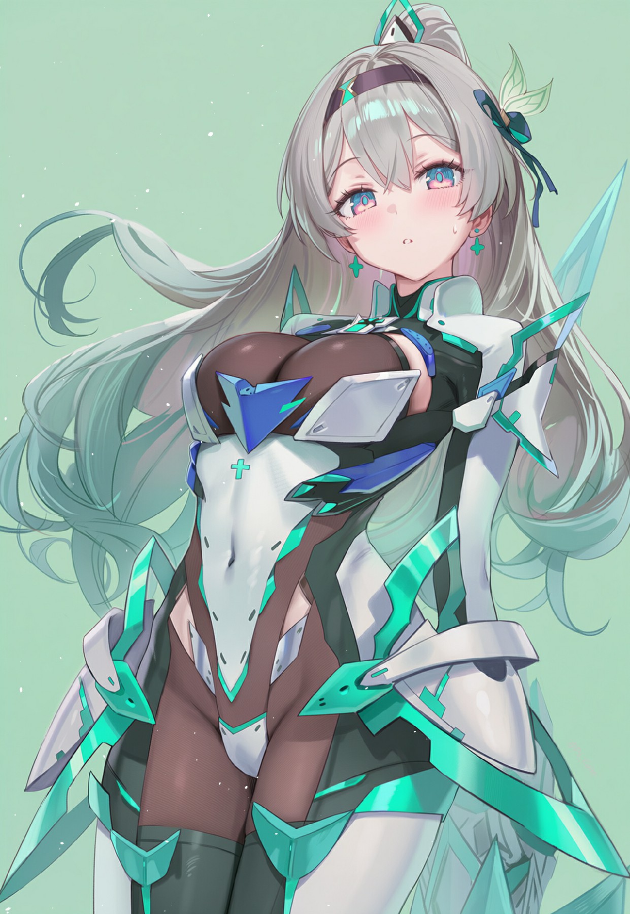 未来感机甲少女的魅力瞬间