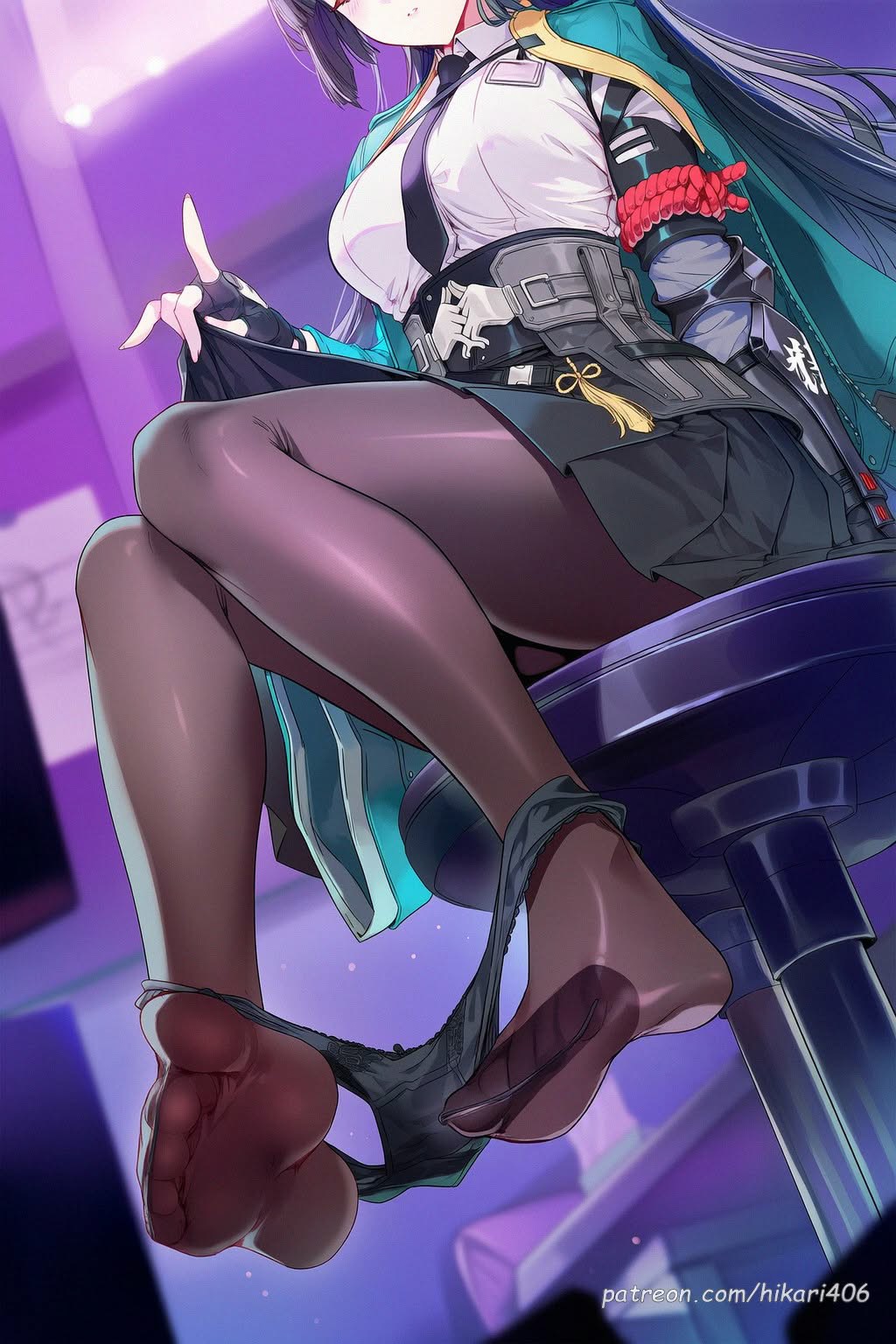 二次元御姐丝袜足控插画赏析