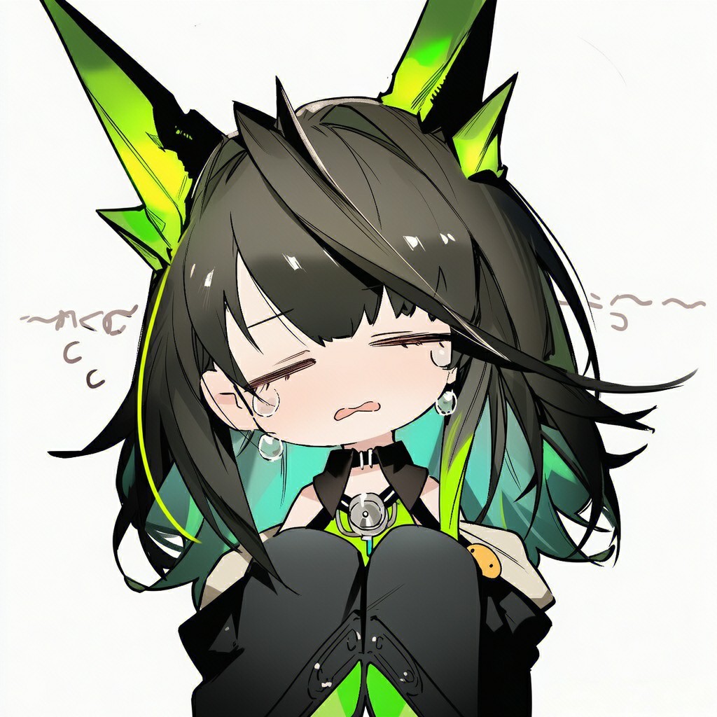 萌系二次元少女的委屈瞬间