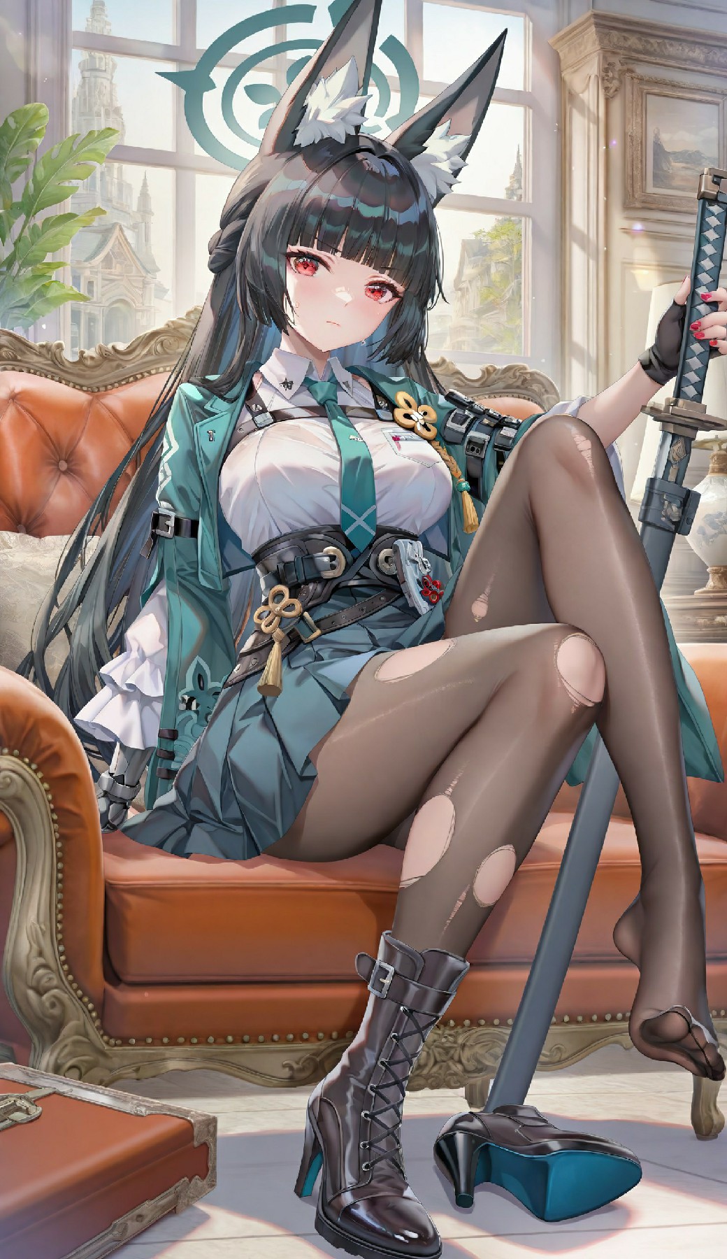 酷飒兔耳少女的独特魅力