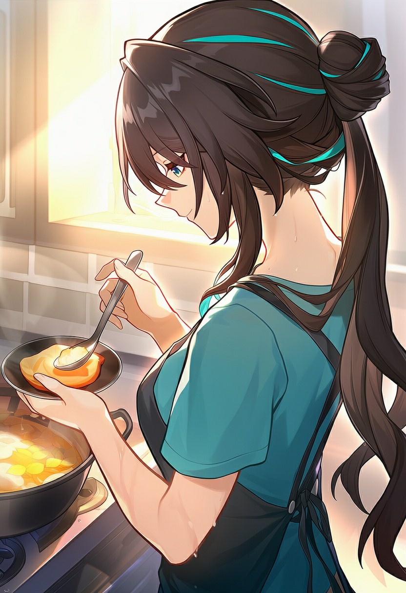 阳光厨房中的治愈烹饪小日常