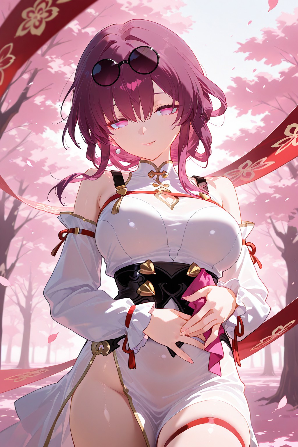 古风美少女的春日浪漫邂逅