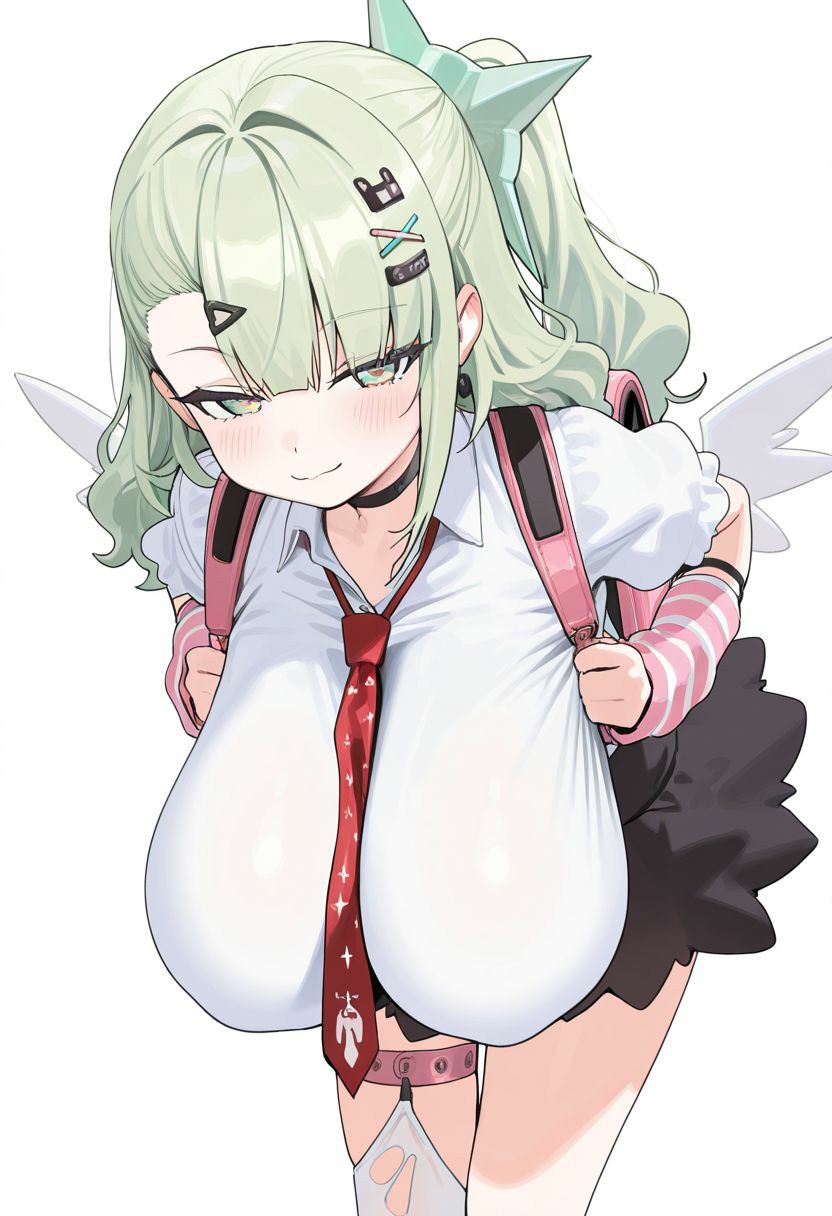 带翅膀的元气学妹｜校服风超吸睛