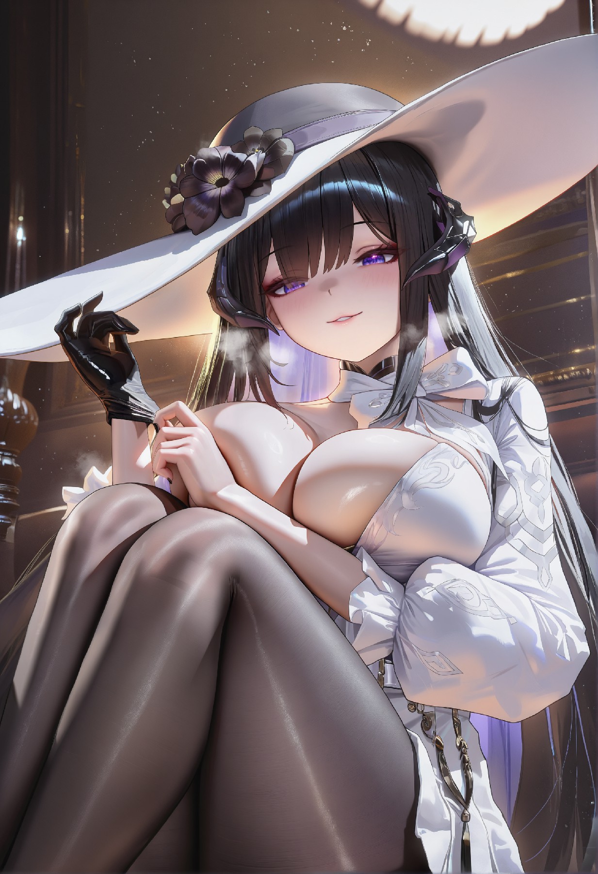 神秘优雅的二次元美少女