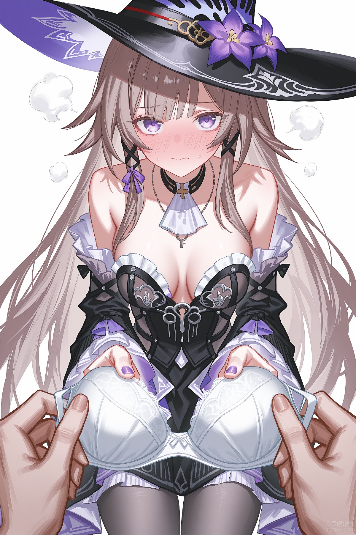 害羞魔女被互动,表情太可爱啦