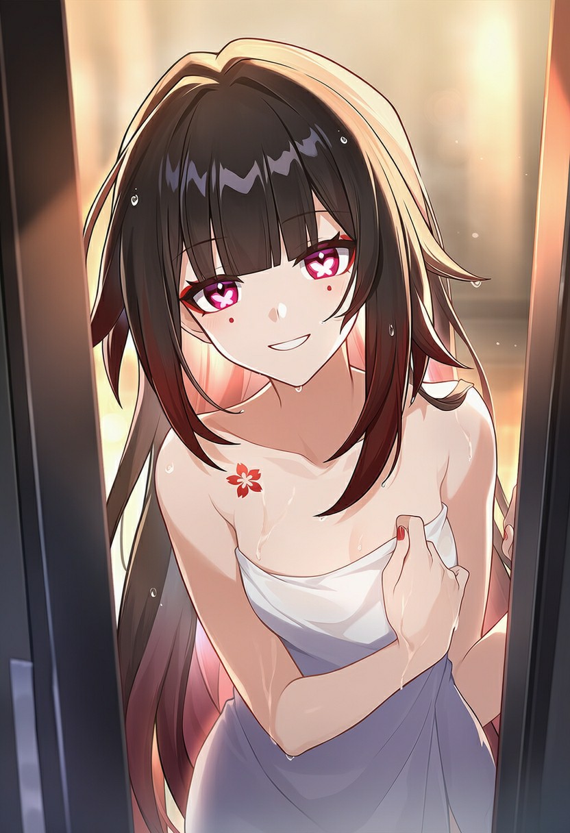 浴后樱花少女 温柔氛围感拉满