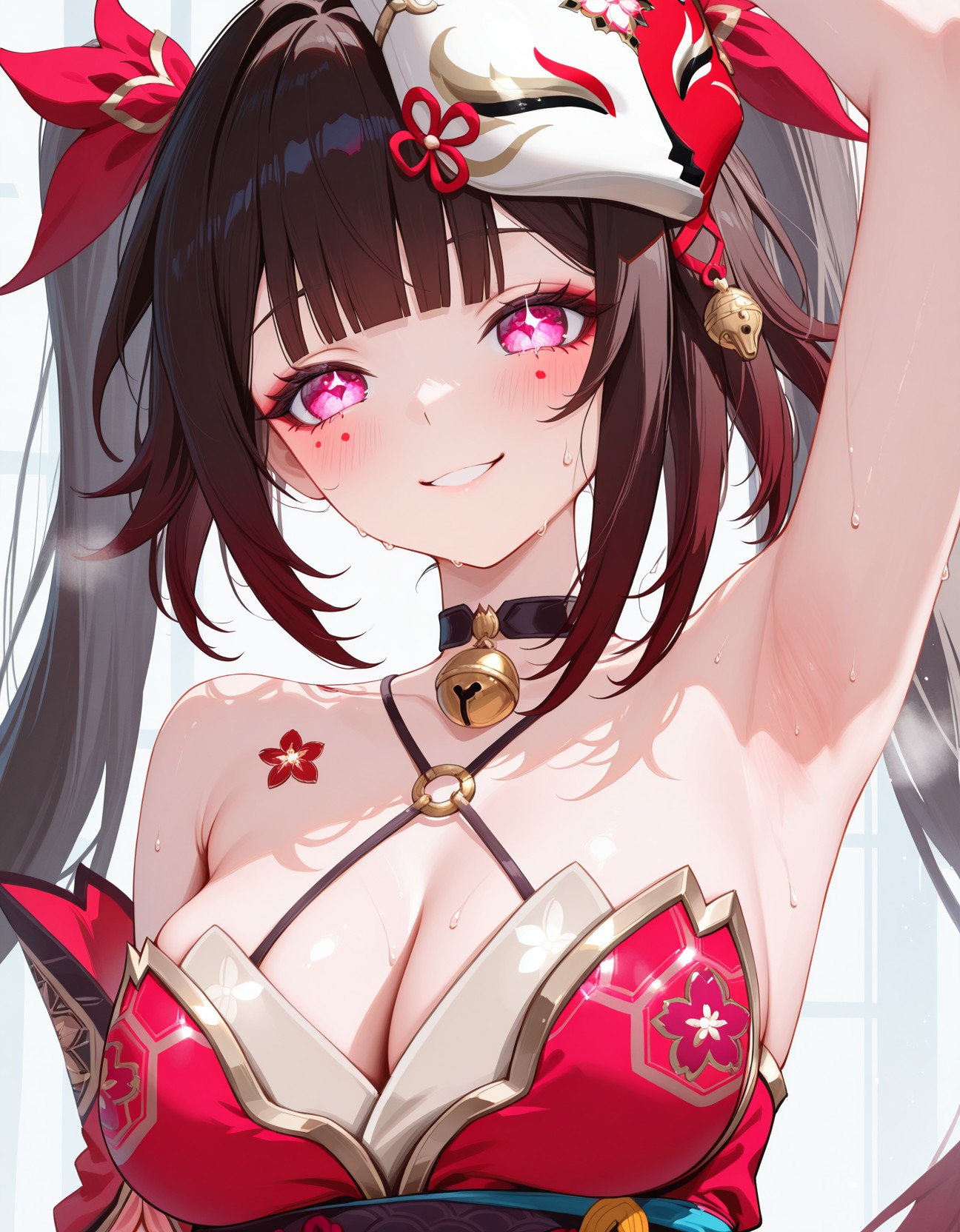 粉瞳红发美少女的华丽夏日灵动瞬间