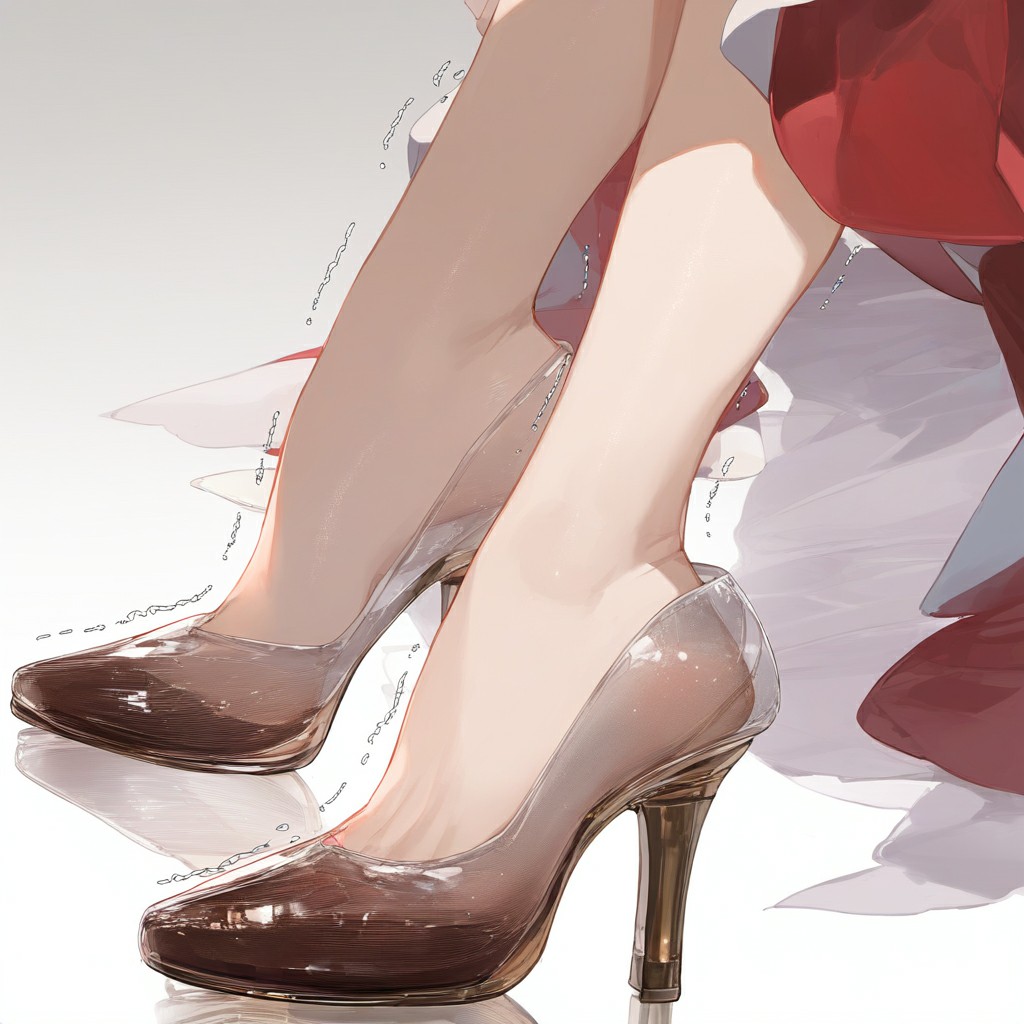 透明渐变高跟鞋｜少女的梦幻优雅