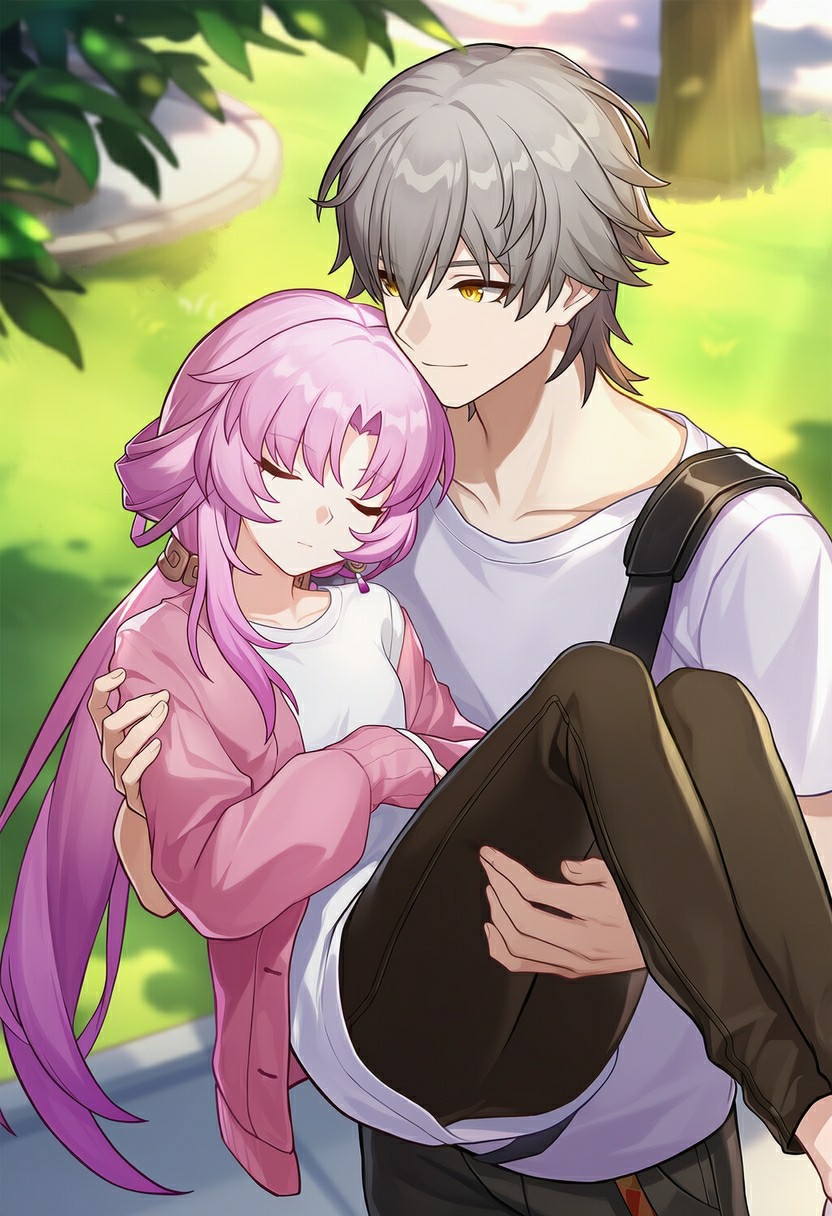 三月七安然入睡，开拓者温柔公主抱超暖心