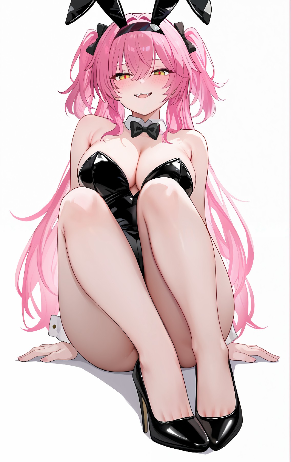 粉色双马尾兔女郎，甜酷感拉满的视觉冲击