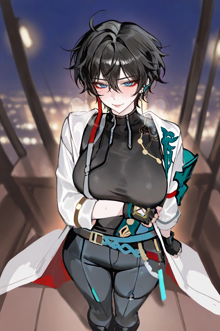 夜都市中的酷飒动漫女性角色形象