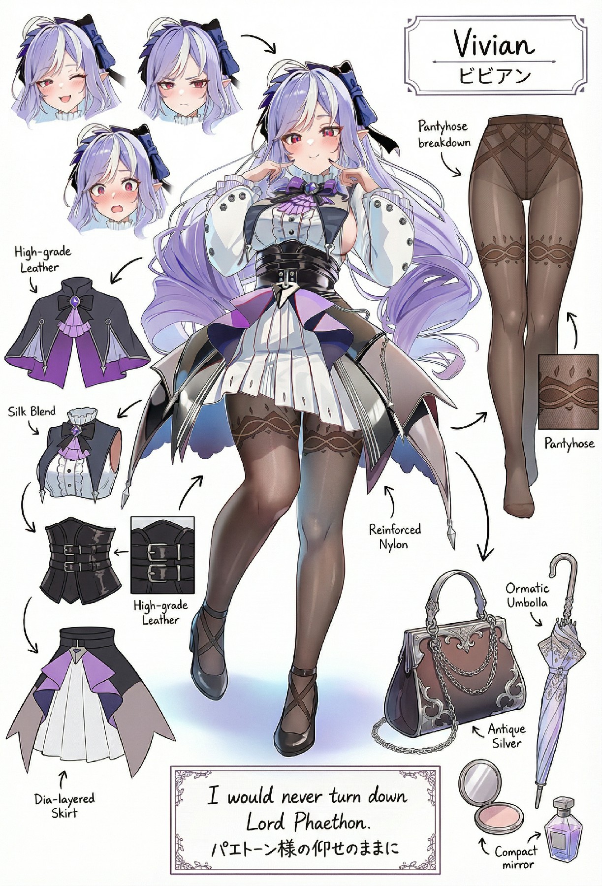 Vivian精灵系角色｜精致服饰设计