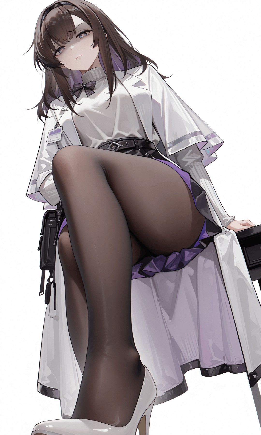 二次元美少女黑丝高跟穿搭尽显优雅