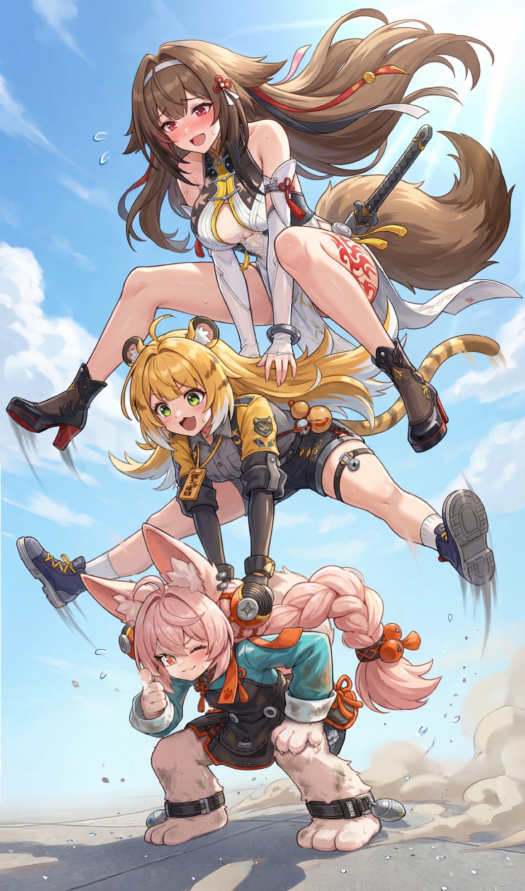 兽耳萌娘叠叠乐,元气满满超可爱