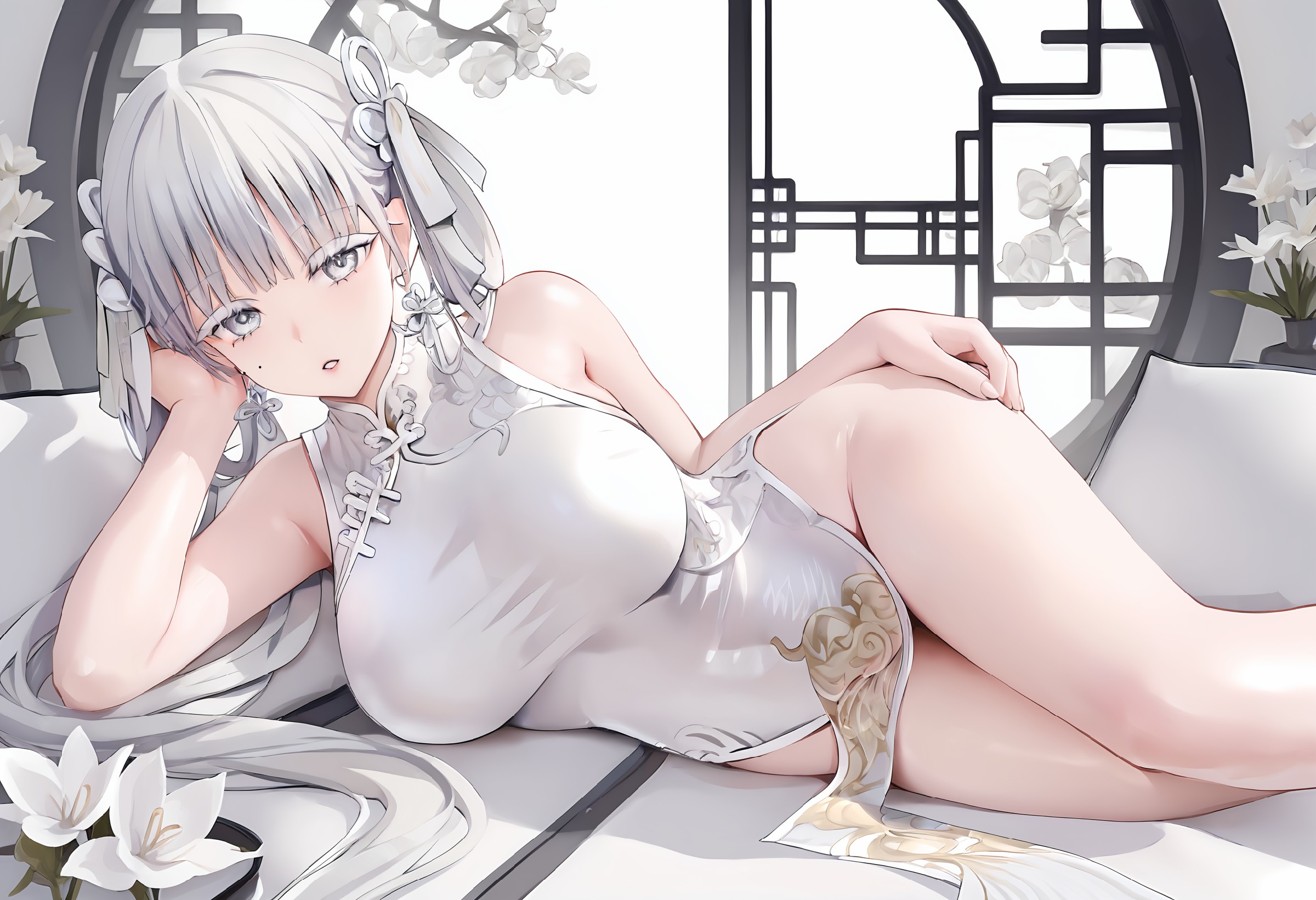 古风美人的慵懒风情