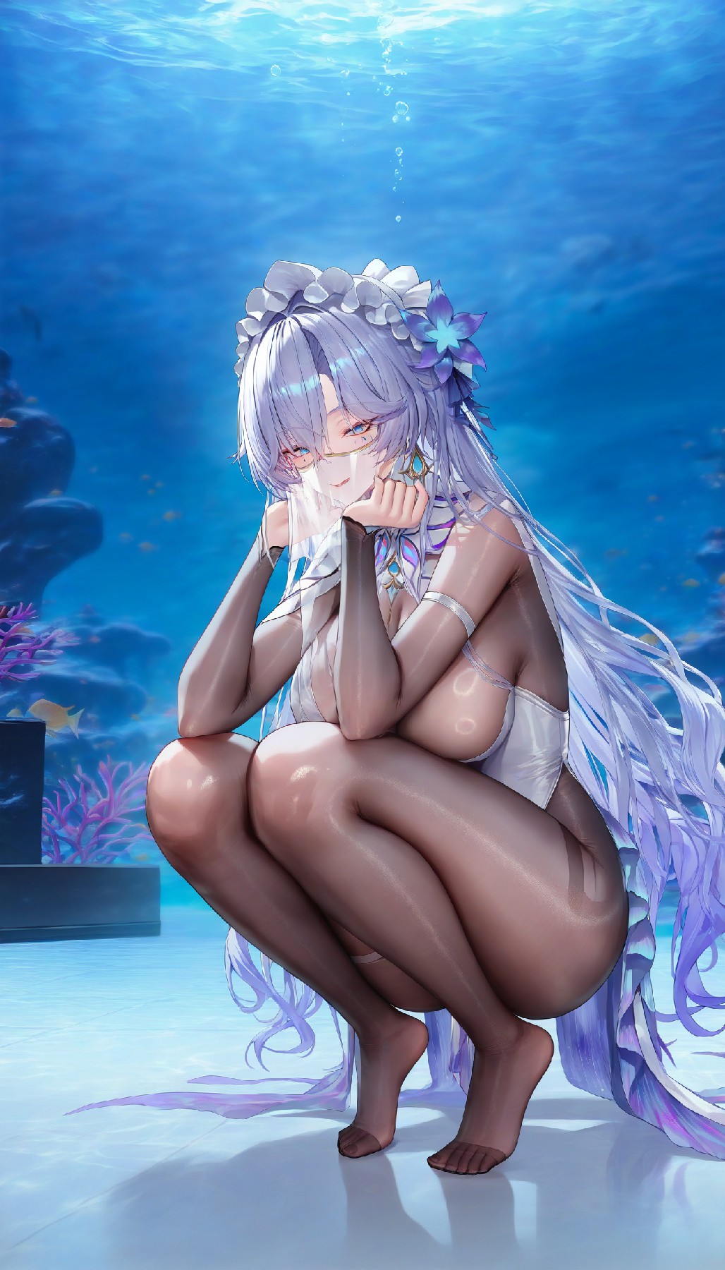 梦幻深海中的神秘美少女