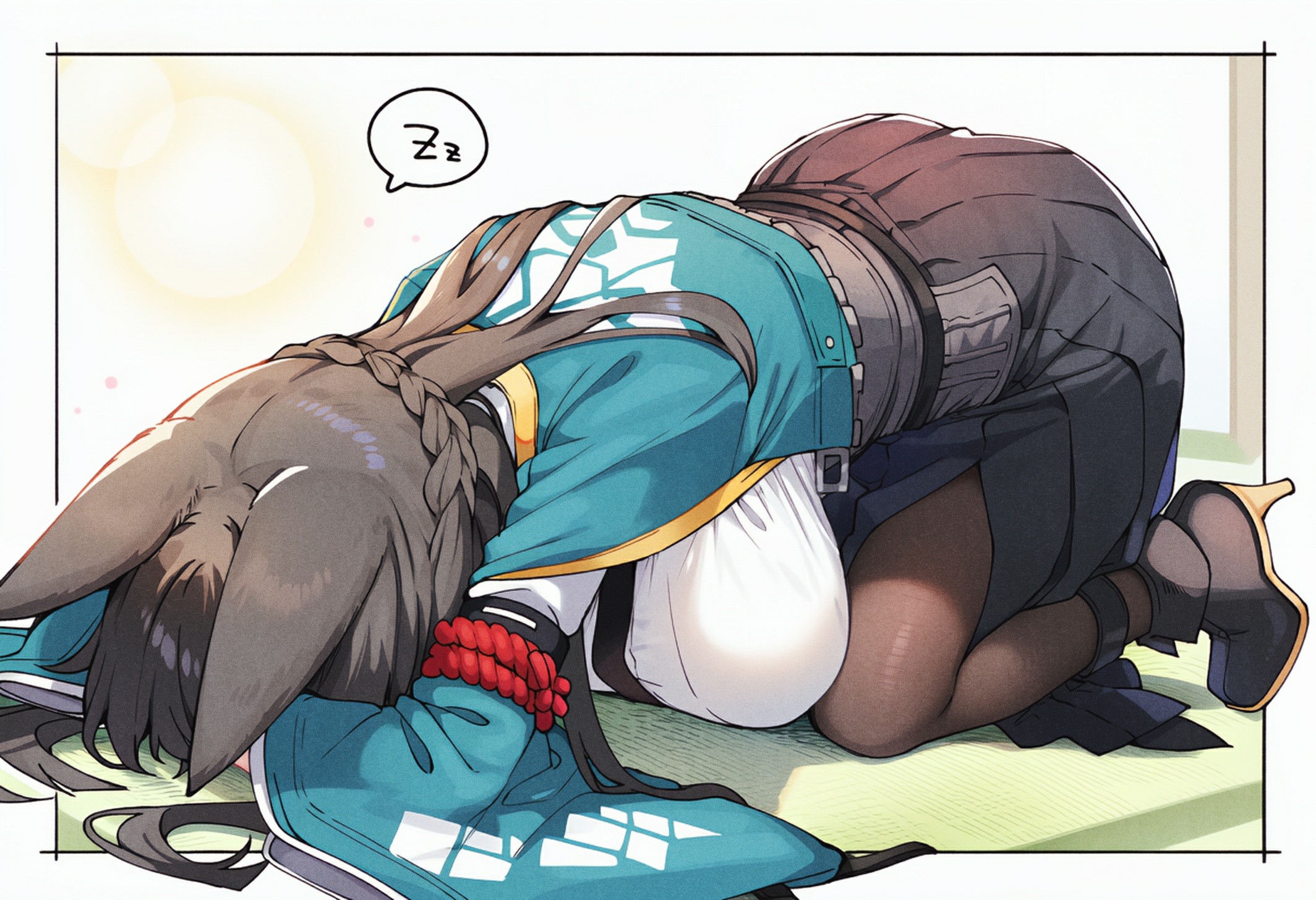 兽耳娘午后小憩，阳光睡颜超治愈