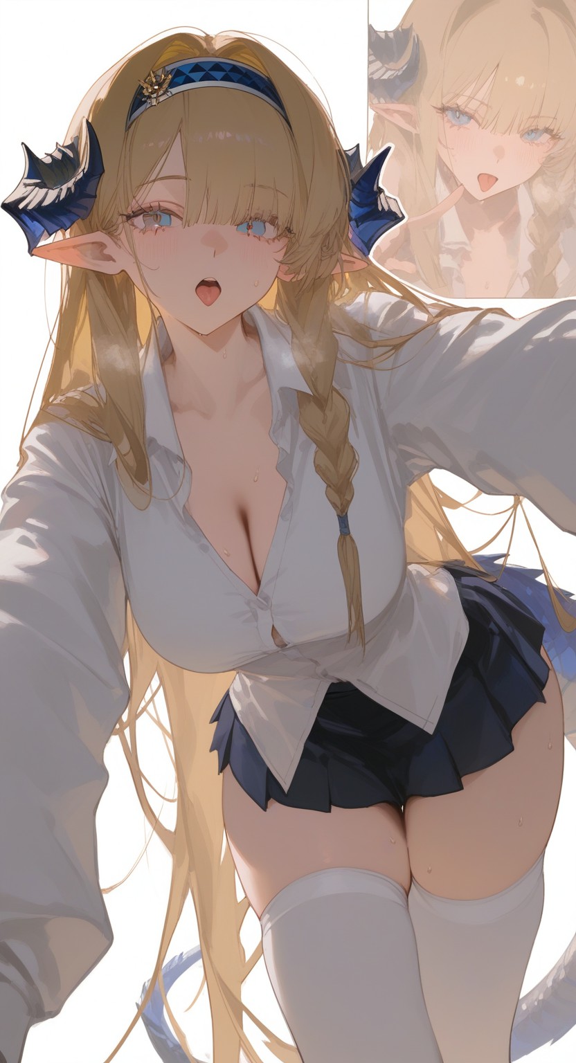 二次元精灵耳少女的夏日清新造型