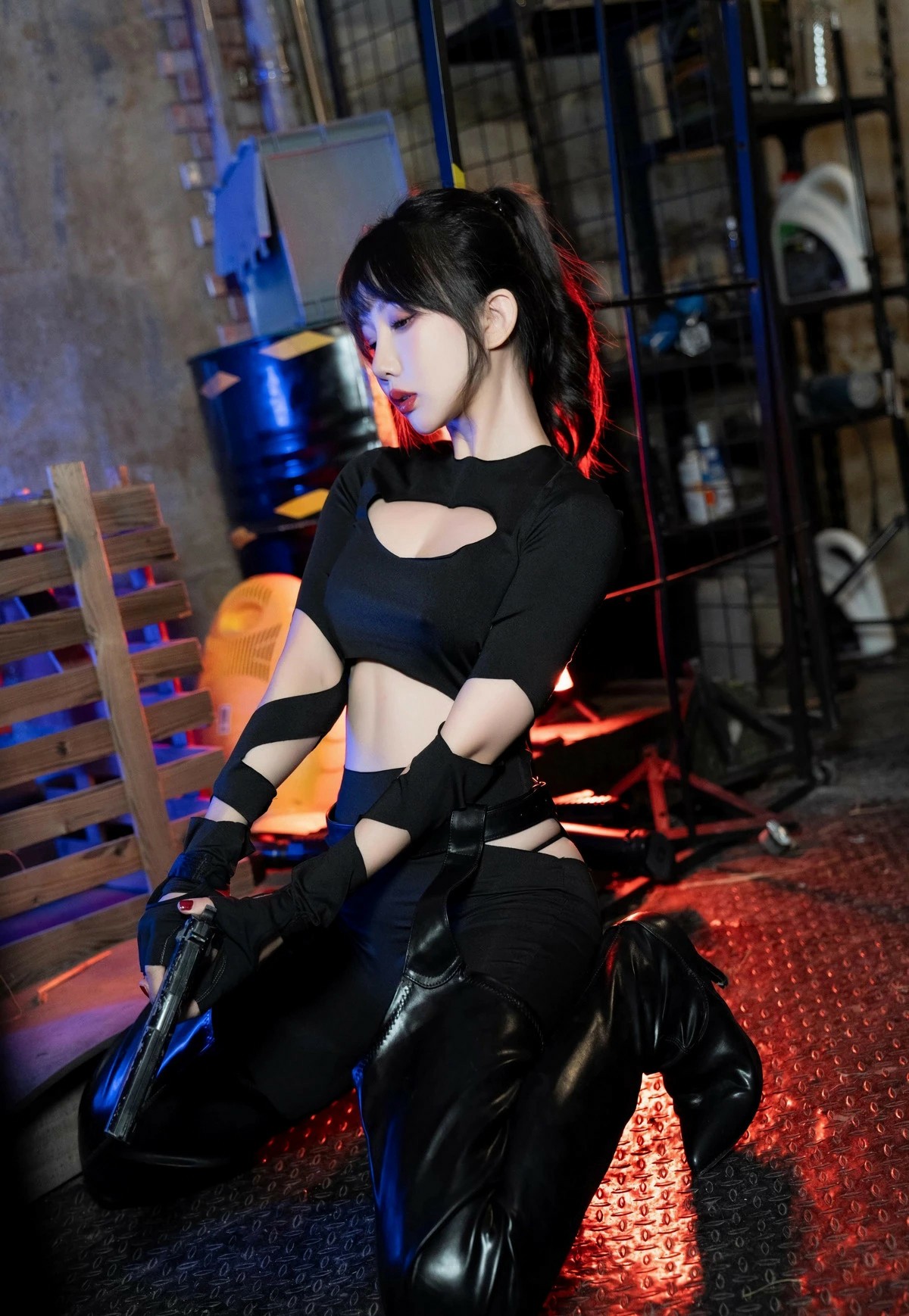 [甜酷暗黑特工风造型，又辣又飒超出片]