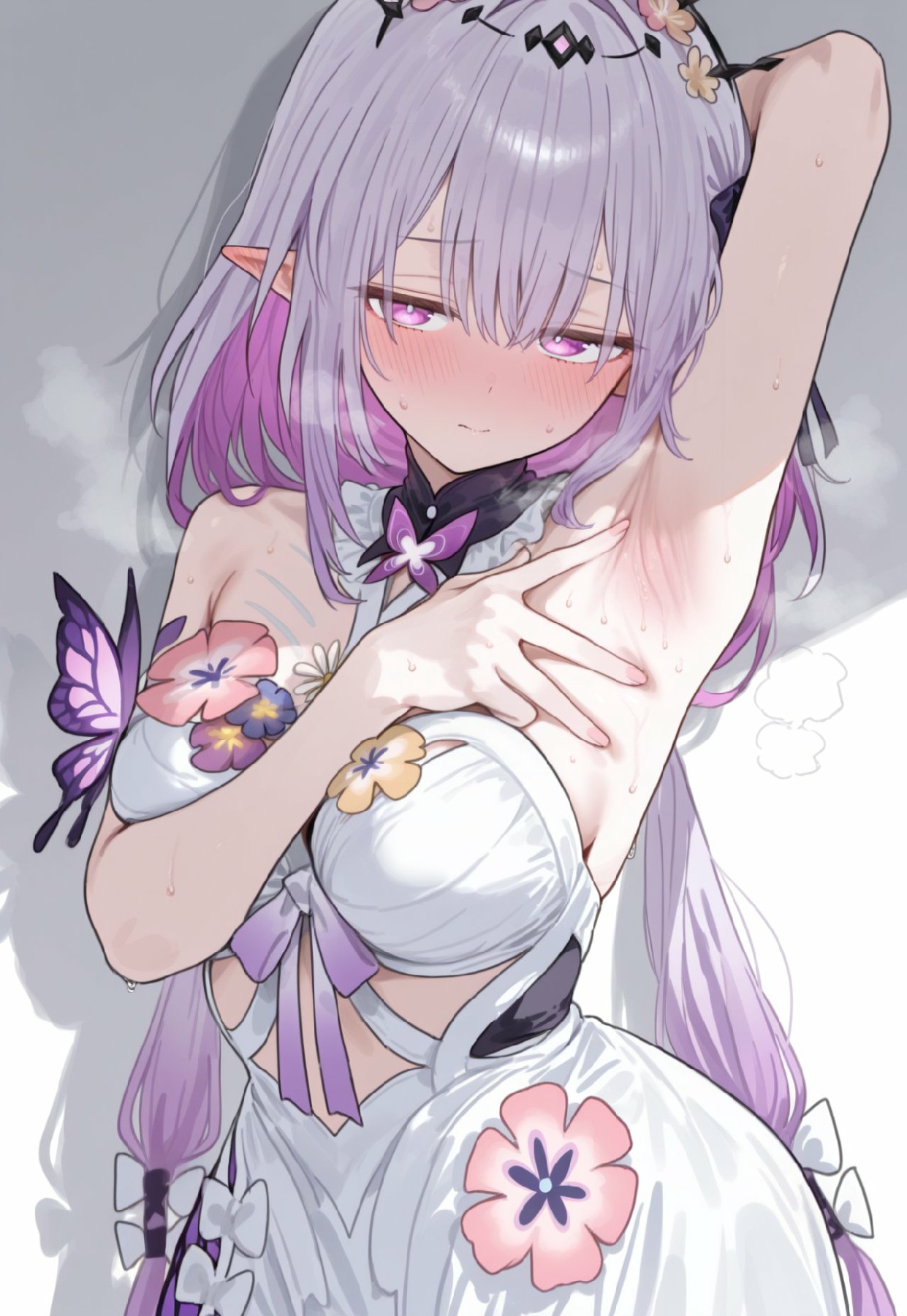 梦幻紫发少女的唯美瞬间