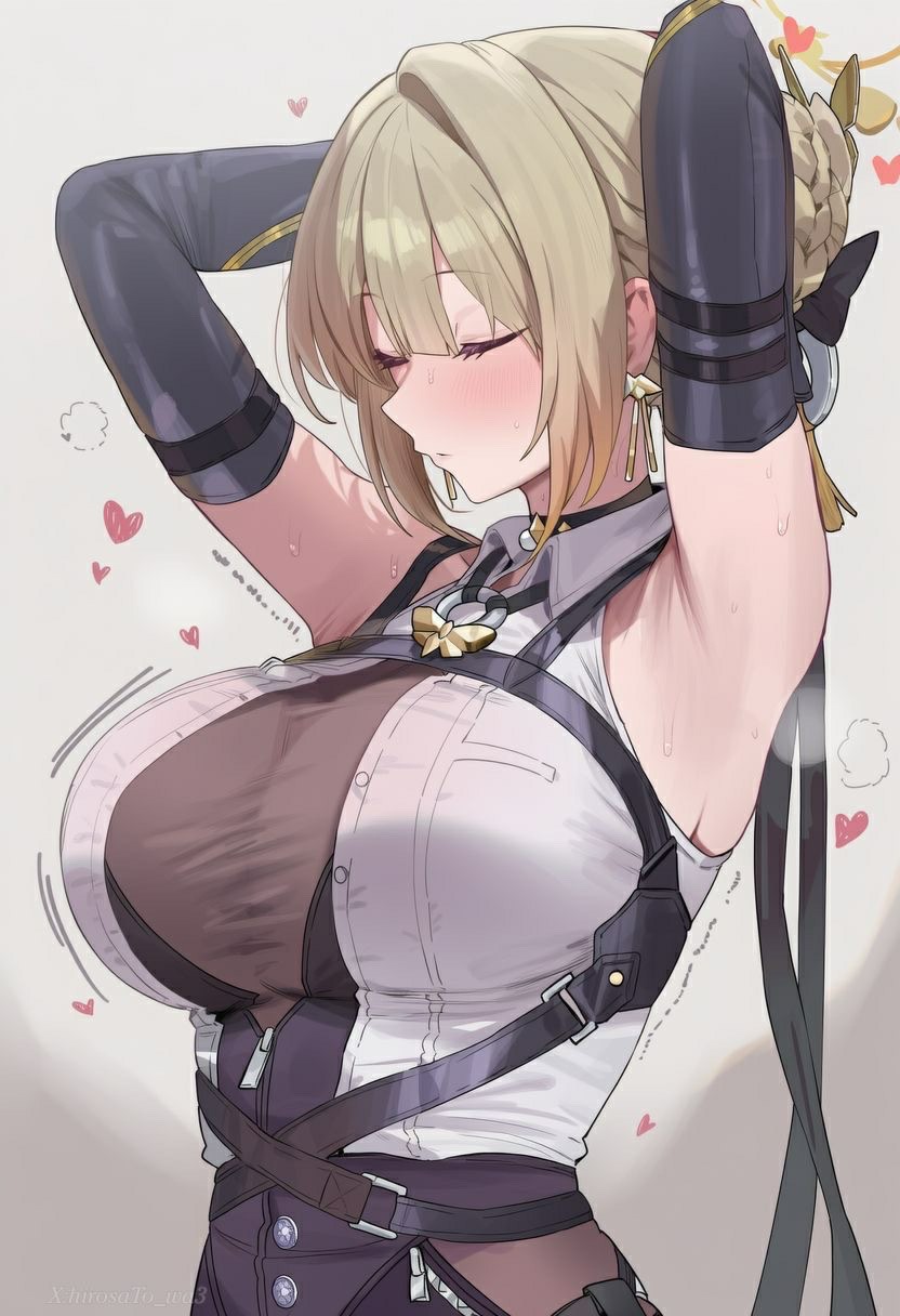 二次元美少女的心动时刻 汗水爱心超吸睛