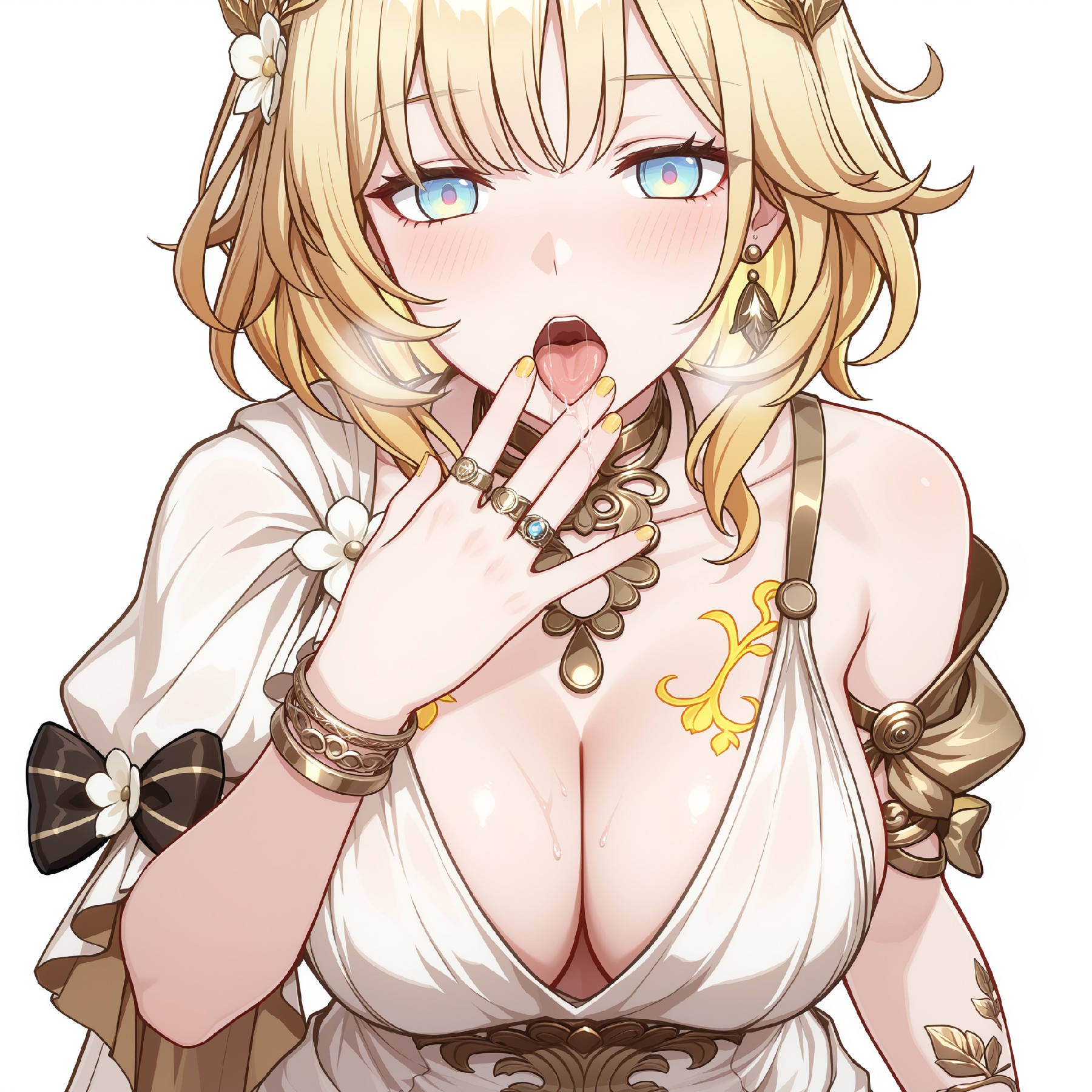 俏皮金发美少女的宫廷风华丽造型